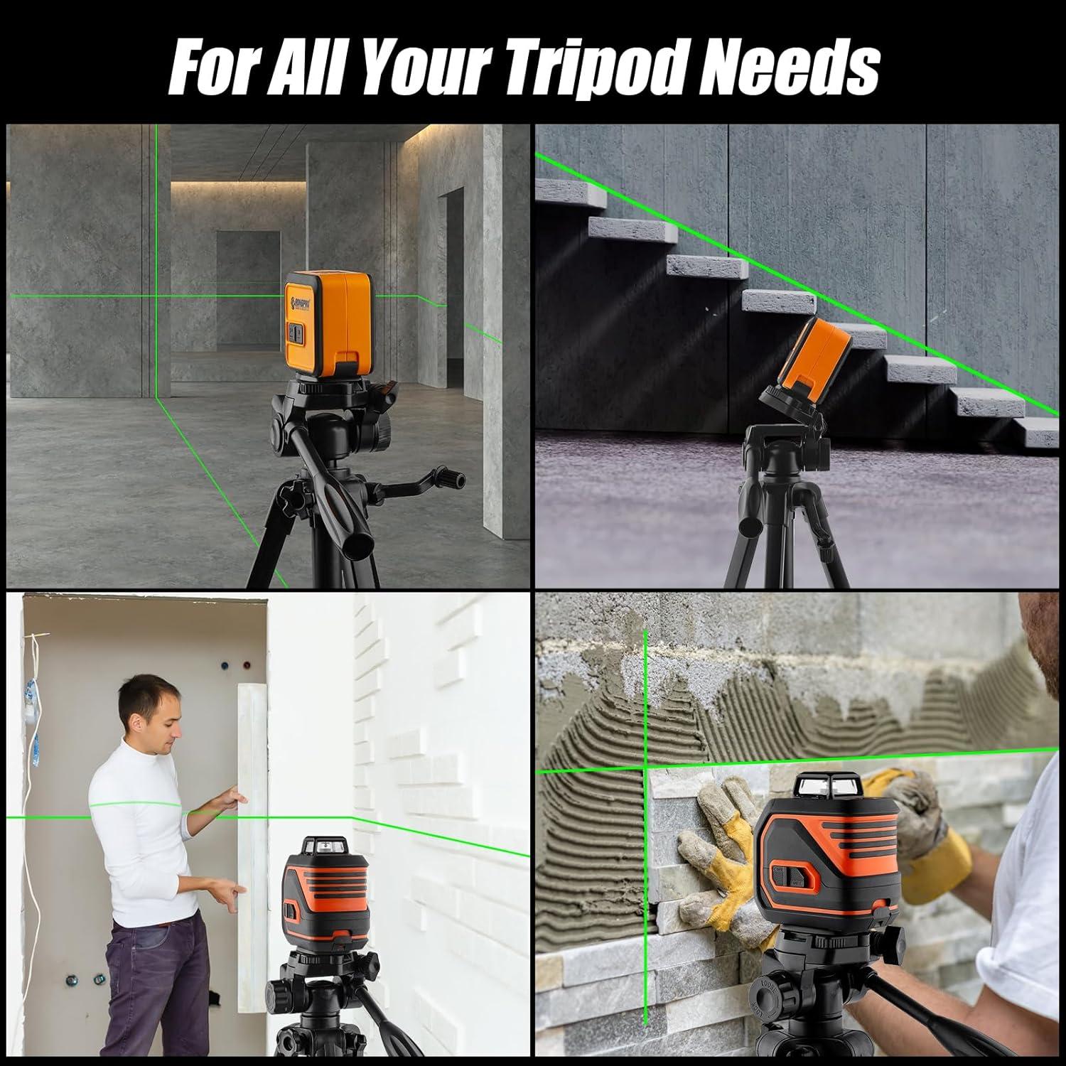 Trípode VNW 47" (119 cm) con nivel de burbuja y placa rápida