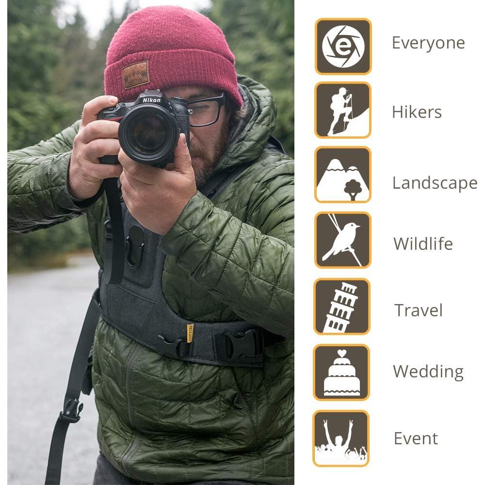 Sistema de Arnés para Cámara Cotton Carrier G3 - Gris