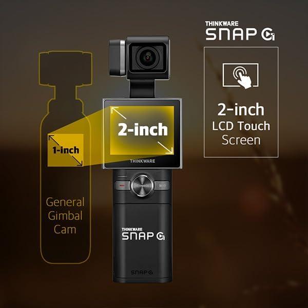 Cámara de Vlogging THINKWARE SNAP-G Plus 4K 60FPS Gimbal