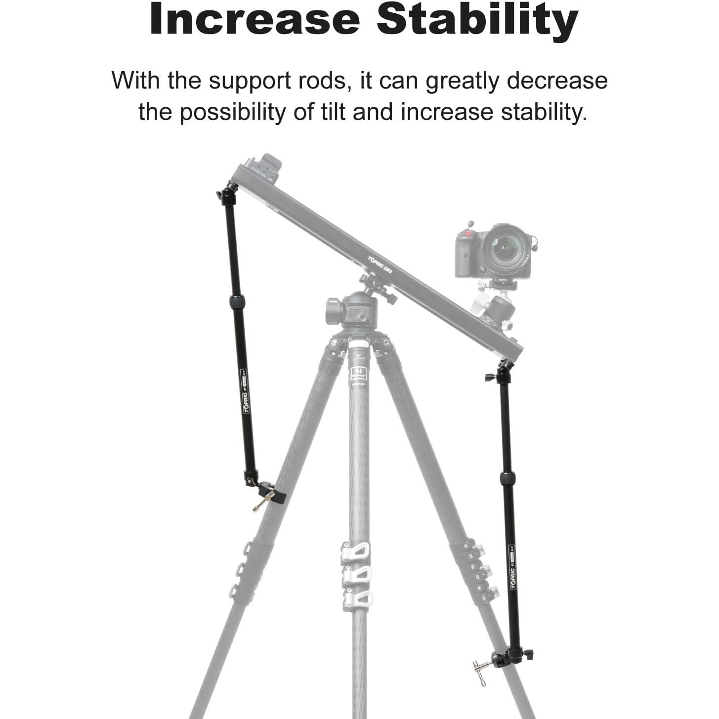Brazos de Soporte Ajustables Toprig para Trípode - Paquete de 2