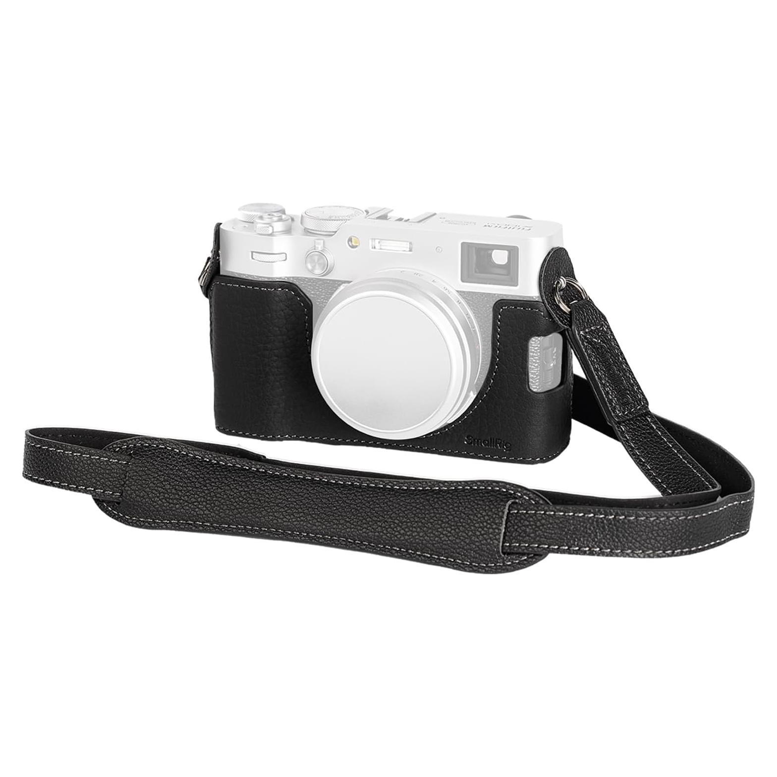Funda de Cuero a Medias SmallRig 4700 para FUJIFILM X100VI - Negro