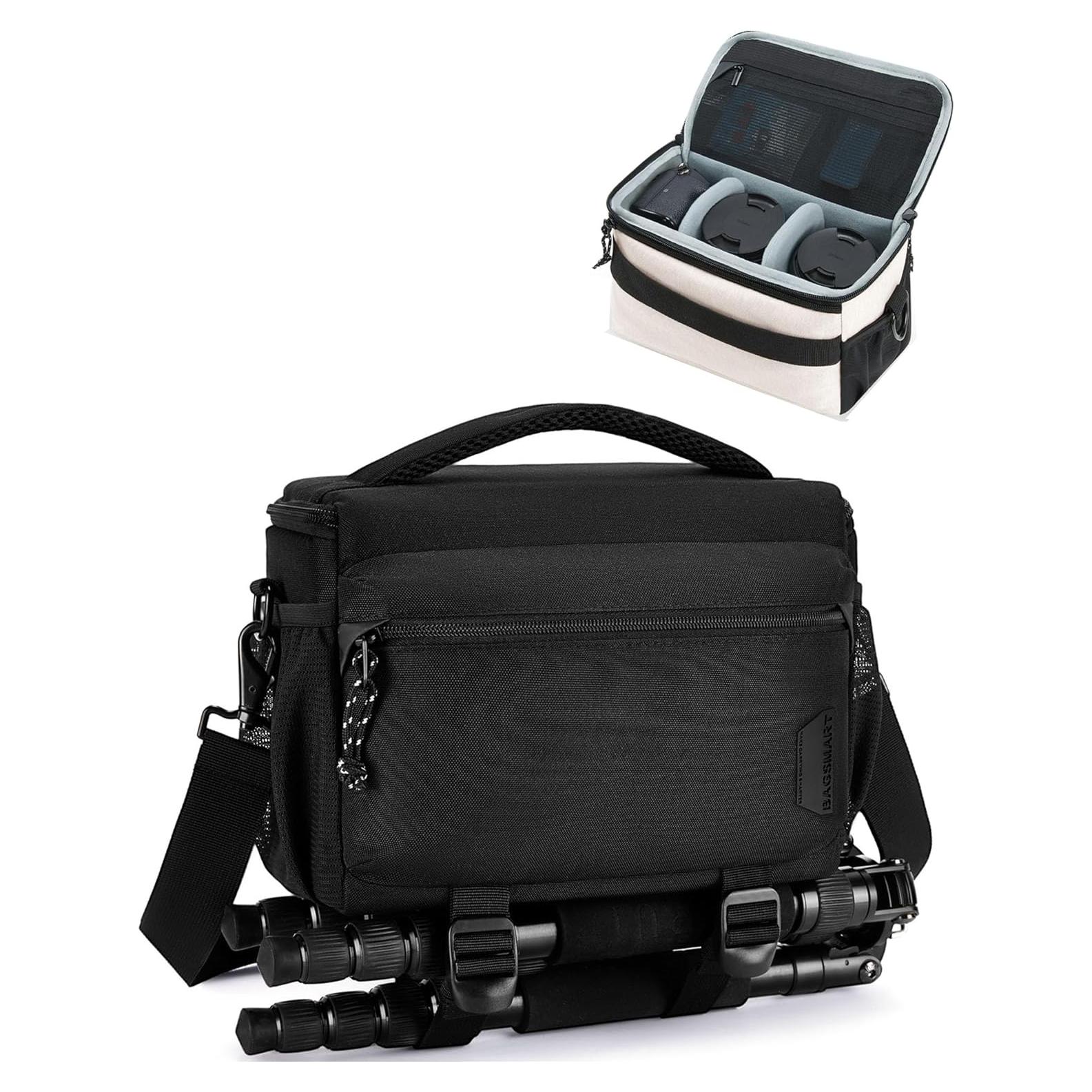 Bolsa Compacta para Cámara DSLR BAGSMART Negra 24.9x13x20.1cm