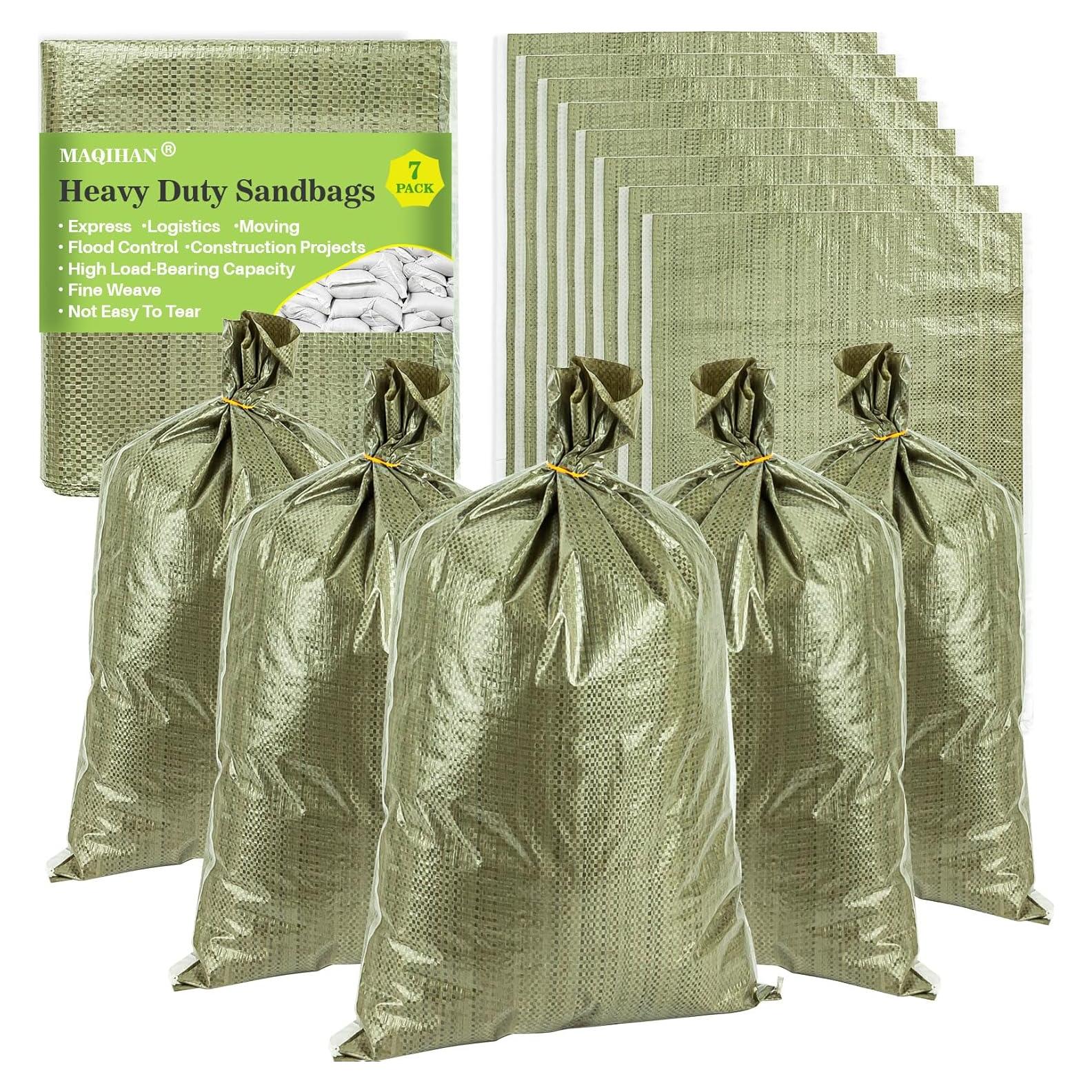 Bolsas de Arena Vacías LX-Bolsa Verde 7PCS Polipropileno 30.6x17.7cm