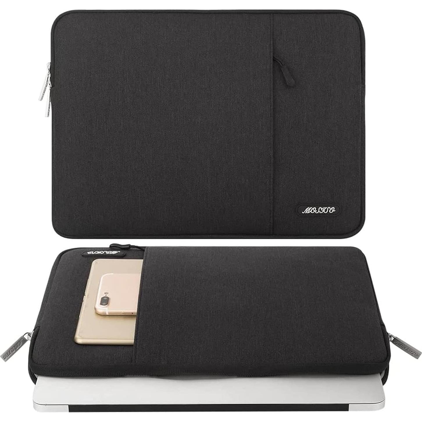 Funda para Laptop MOSISO 13.3" Negra con Bolsillo
