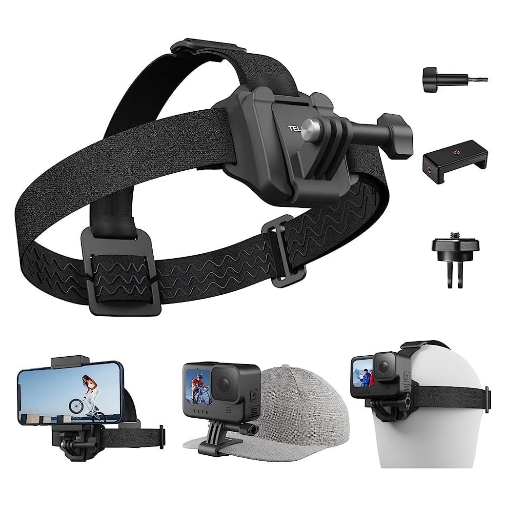 Soporte de Cabeza Adaptom QHM-001 para Teléfonos y GoPro