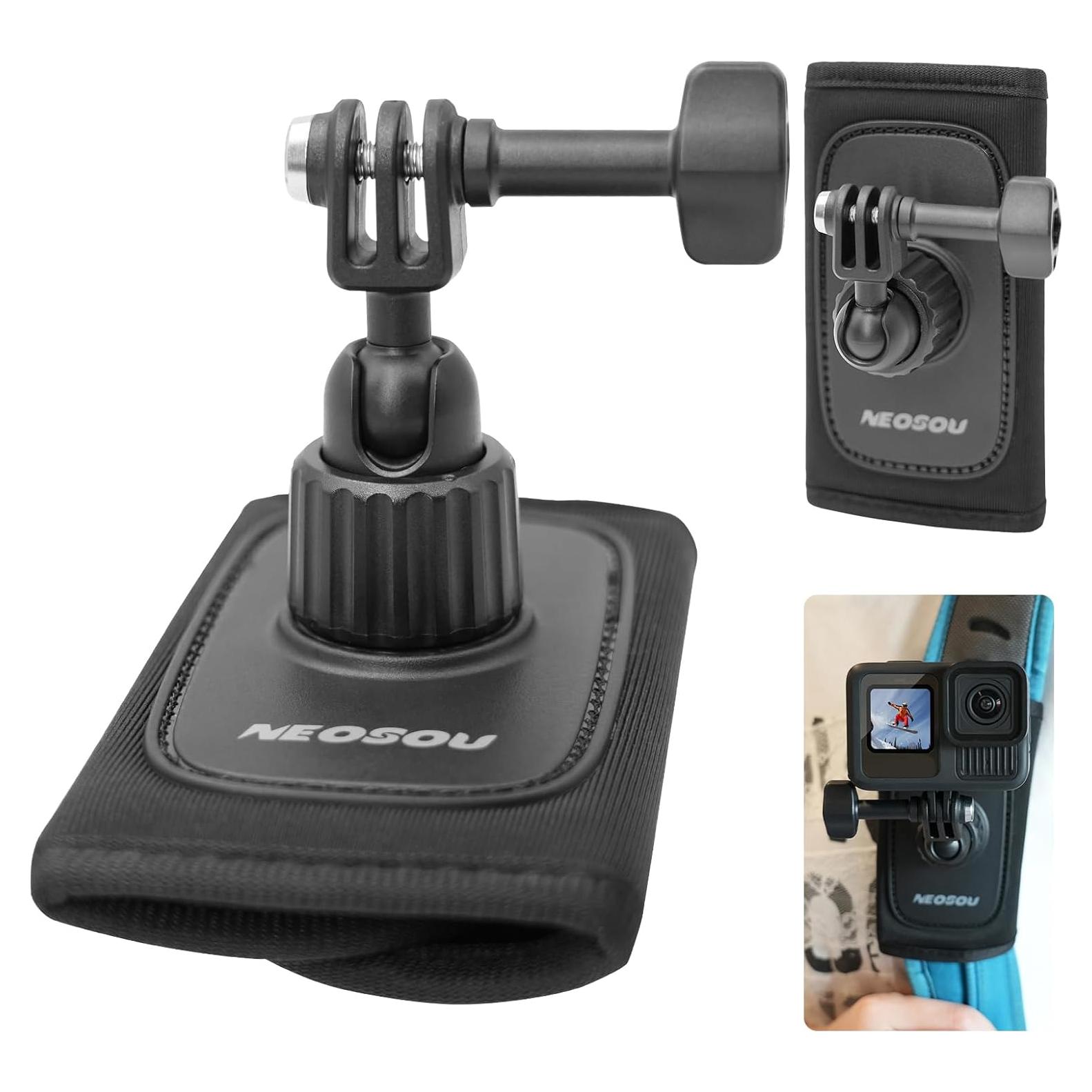 Soporte de Mochila NEOSOU 360° para GoPro e Insta360