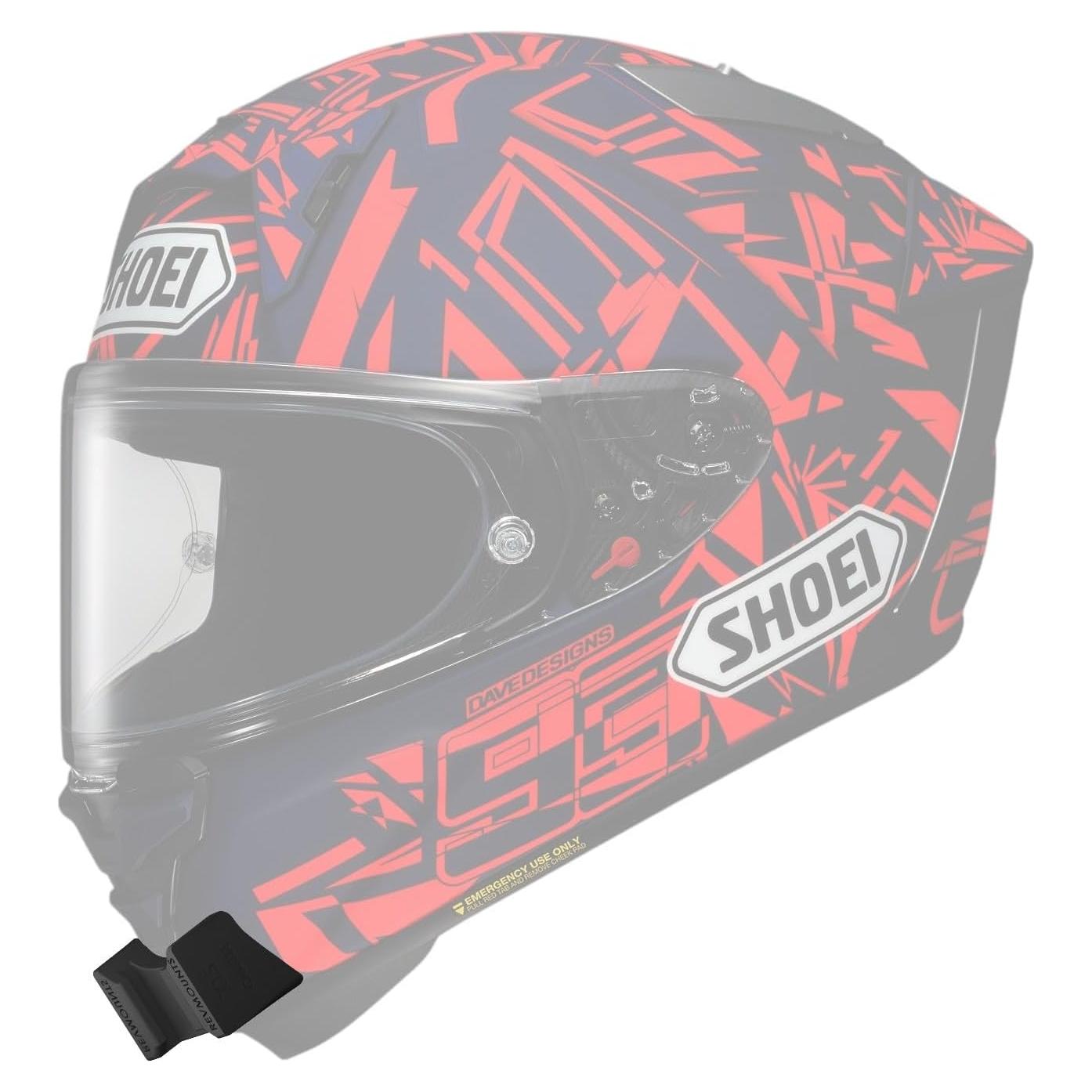 Soporte para cámara de acción Revmounts para casco Shoei X15