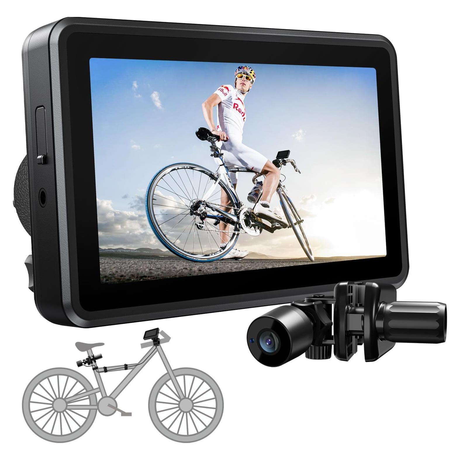 Espejo de Manillar FEISIKE con Cámara HD 4.3" y Visión Nocturna