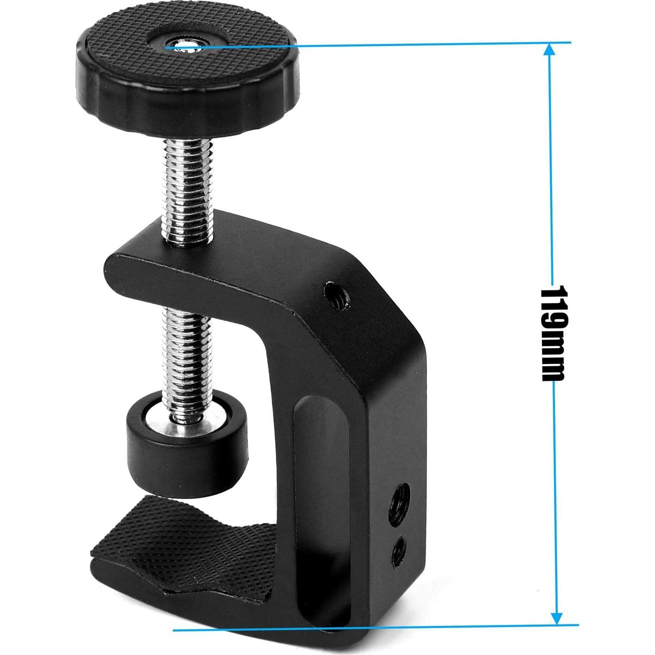 Soporte de cámara WANBY con abrazadera de doble bola 7.9x4.8cm