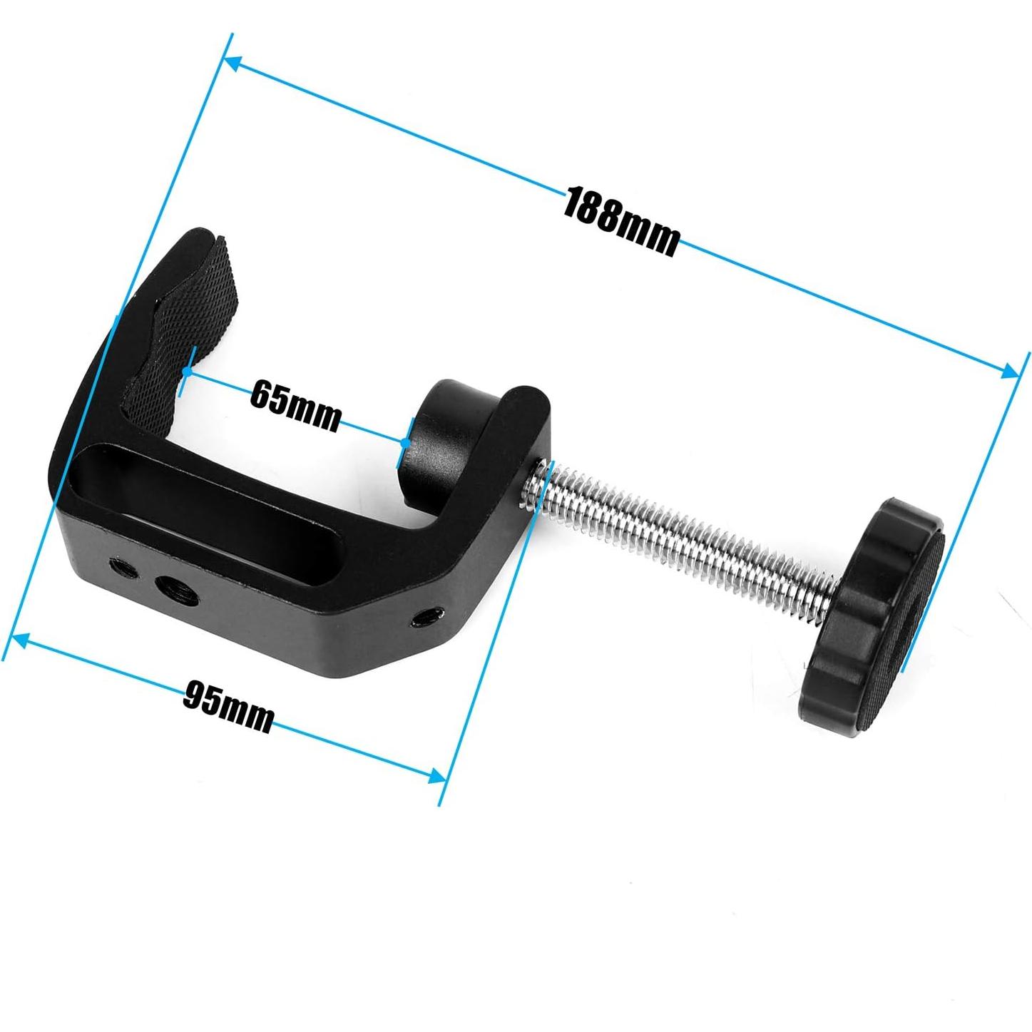 Soporte de cámara WANBY con abrazadera de doble bola 7.9x4.8cm