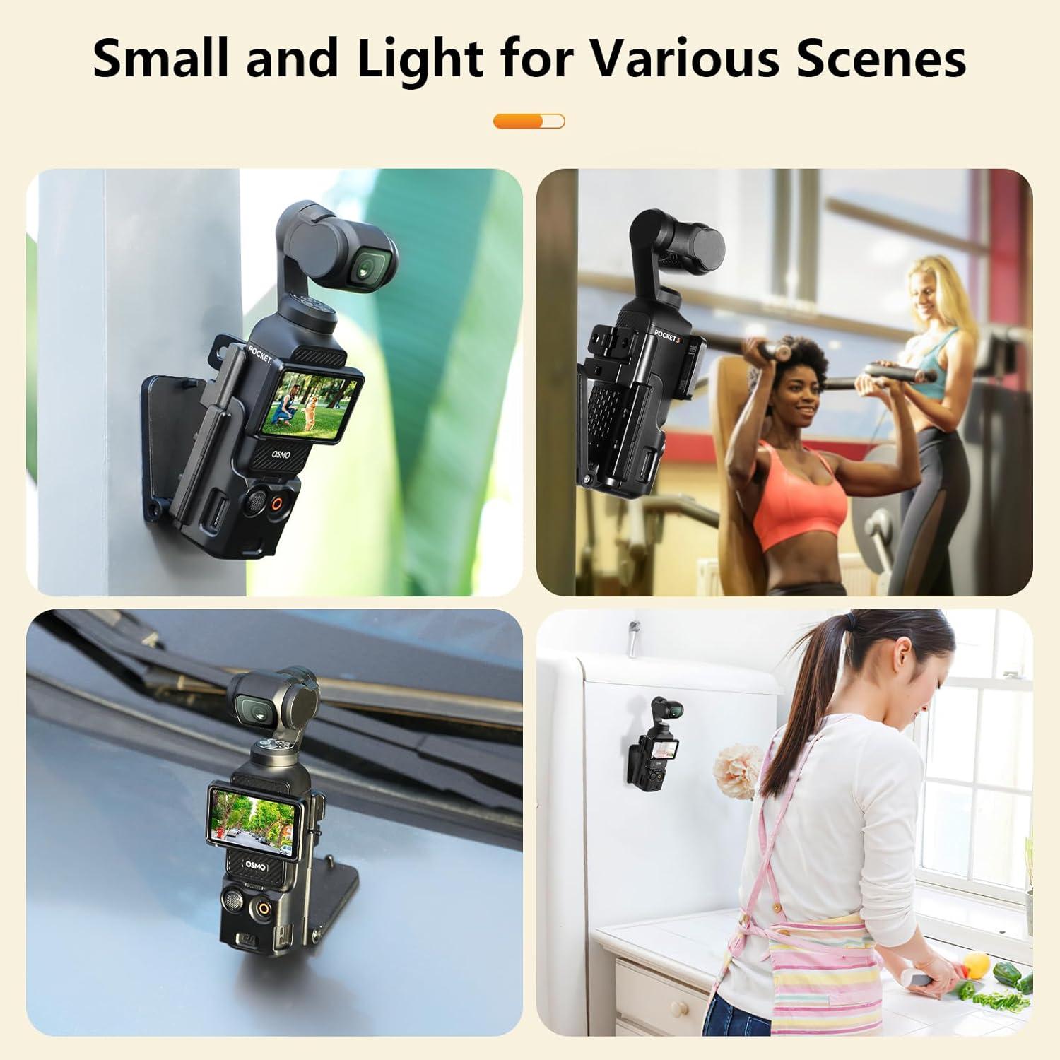 Soporte Magnético Amazear para DJI Osmo Pocket 3, Negro