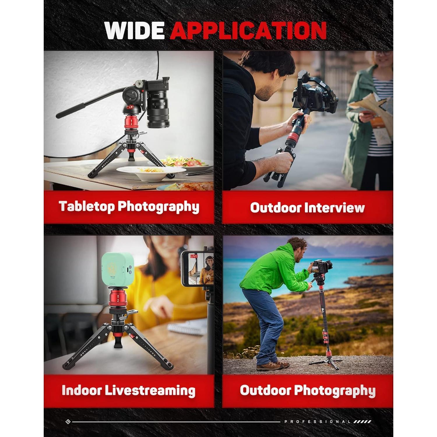 Trípode de Mesa IFOOTAGE BASE-P Profesional 0.7 kg