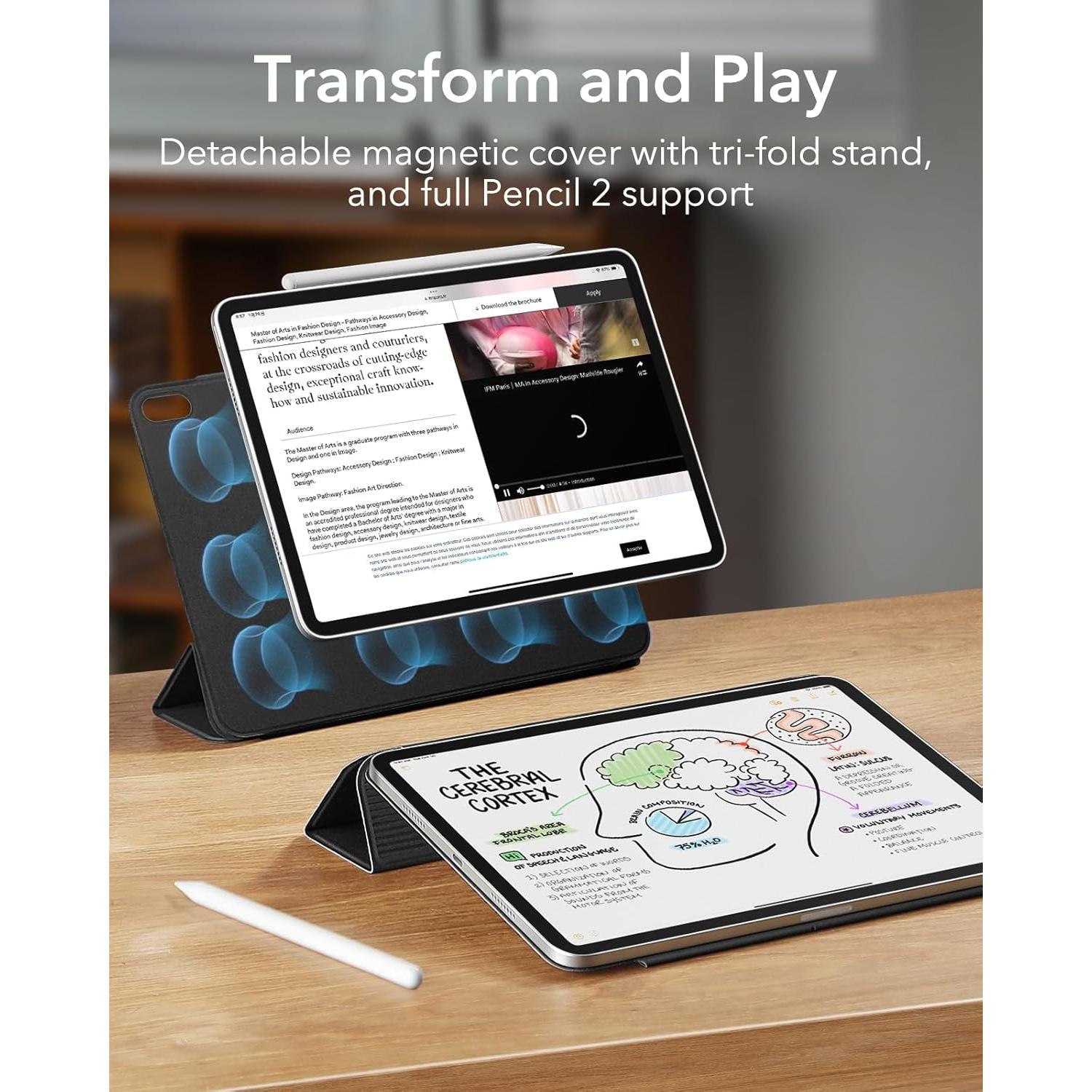 Funda ESR para iPad Air 11" M3/M2 2024/2025, magnética