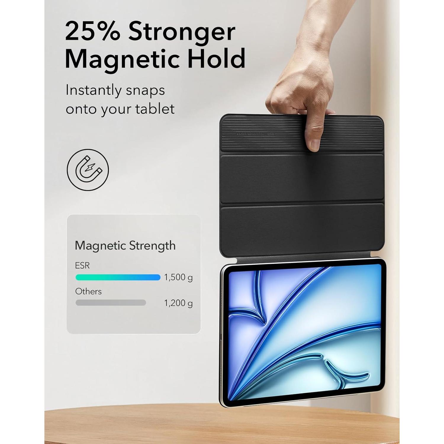 Funda ESR para iPad Air 11" M3/M2 2024/2025, magnética