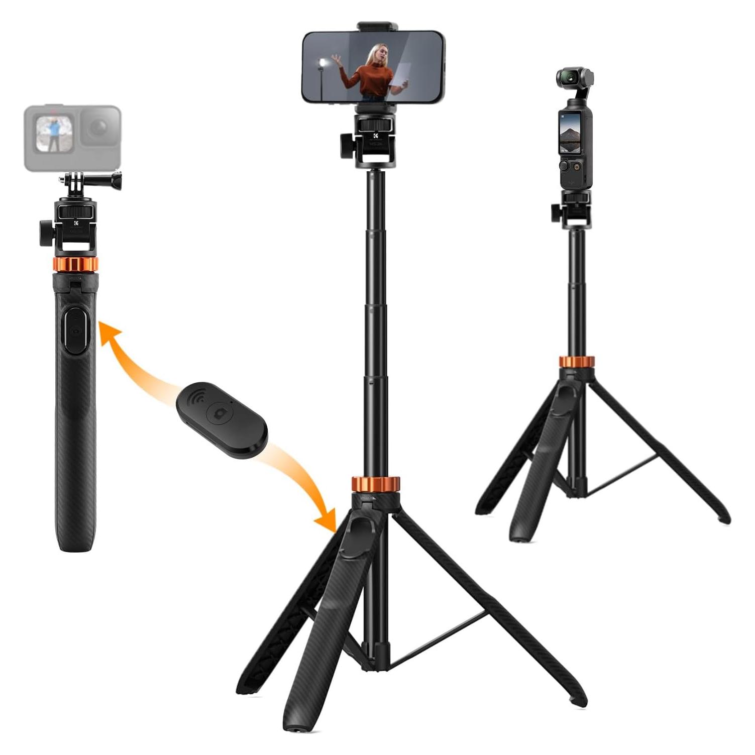 Trípode Extensible K&F Concept 175cm con Control Remoto