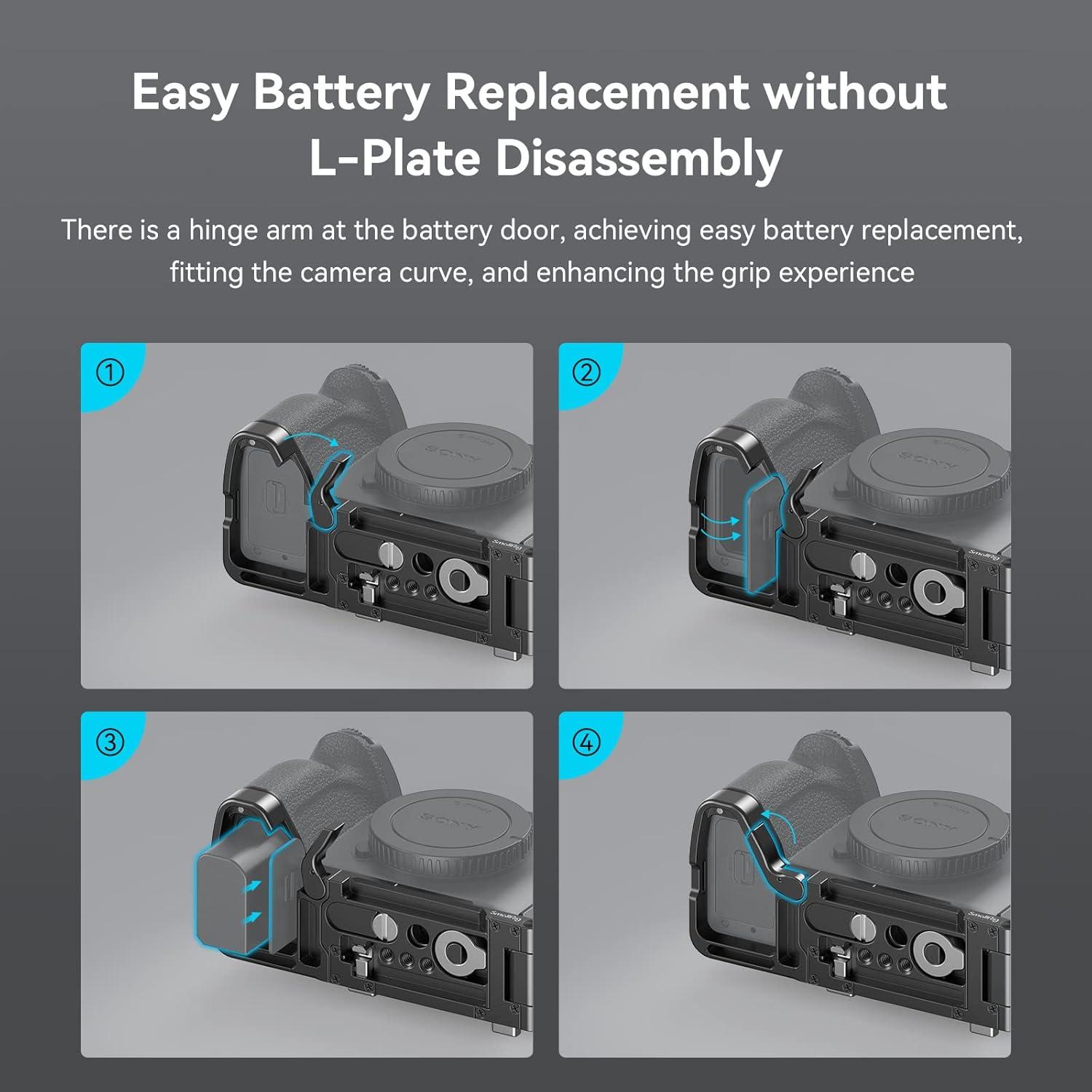 Soporte L Plegable SmallRig 3984 para Sony Alpha 7R V/IV/S III
