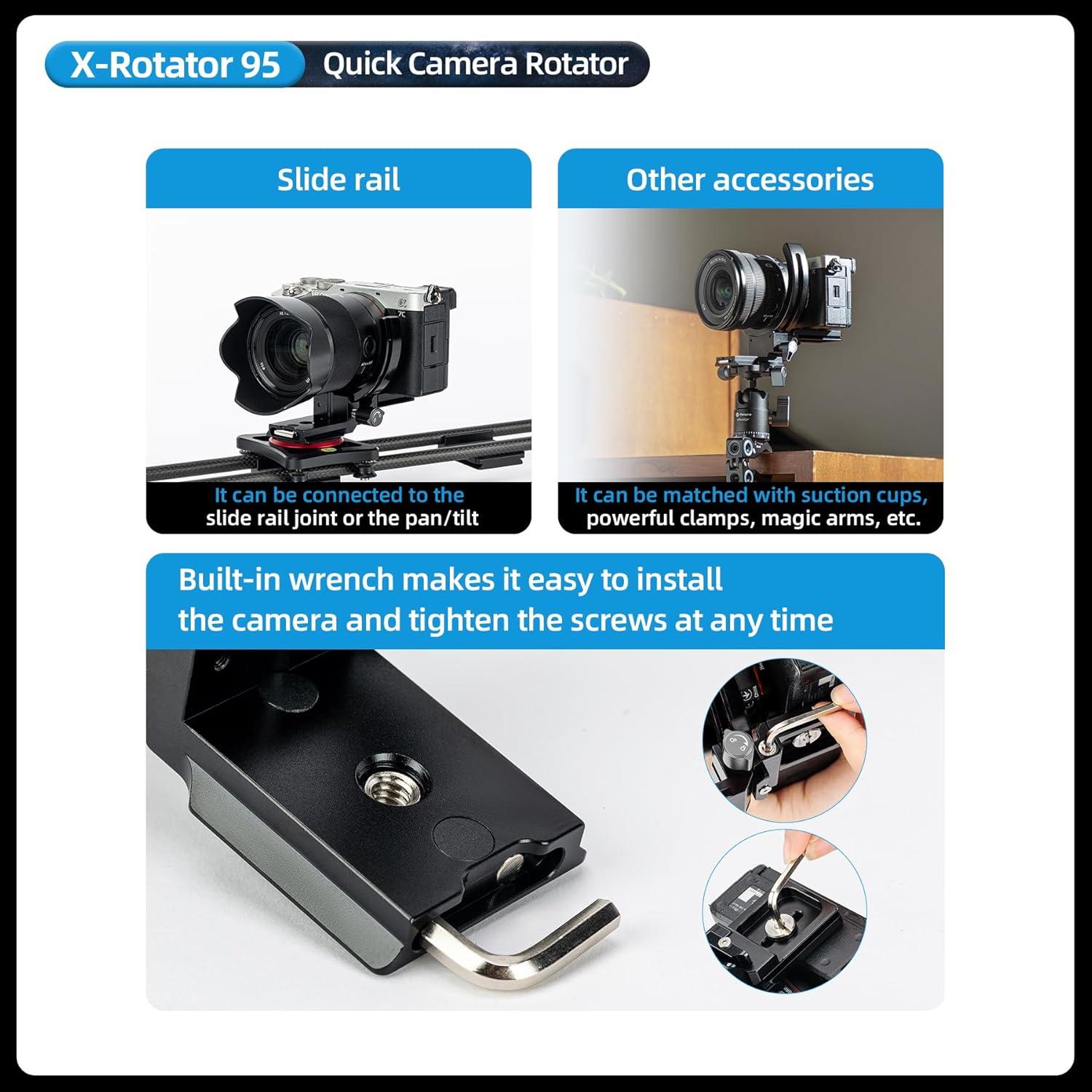 Soporte Vertical Fotopro X-R95 para Cámara DSLR SLR 0.22kg