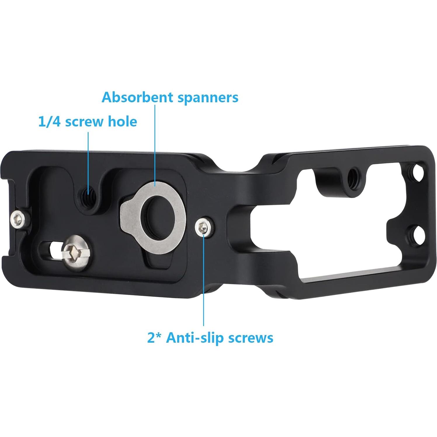 Soporte en L Haoge HG-R7 para cámara Canon EOS R7 - Aluminio CNC