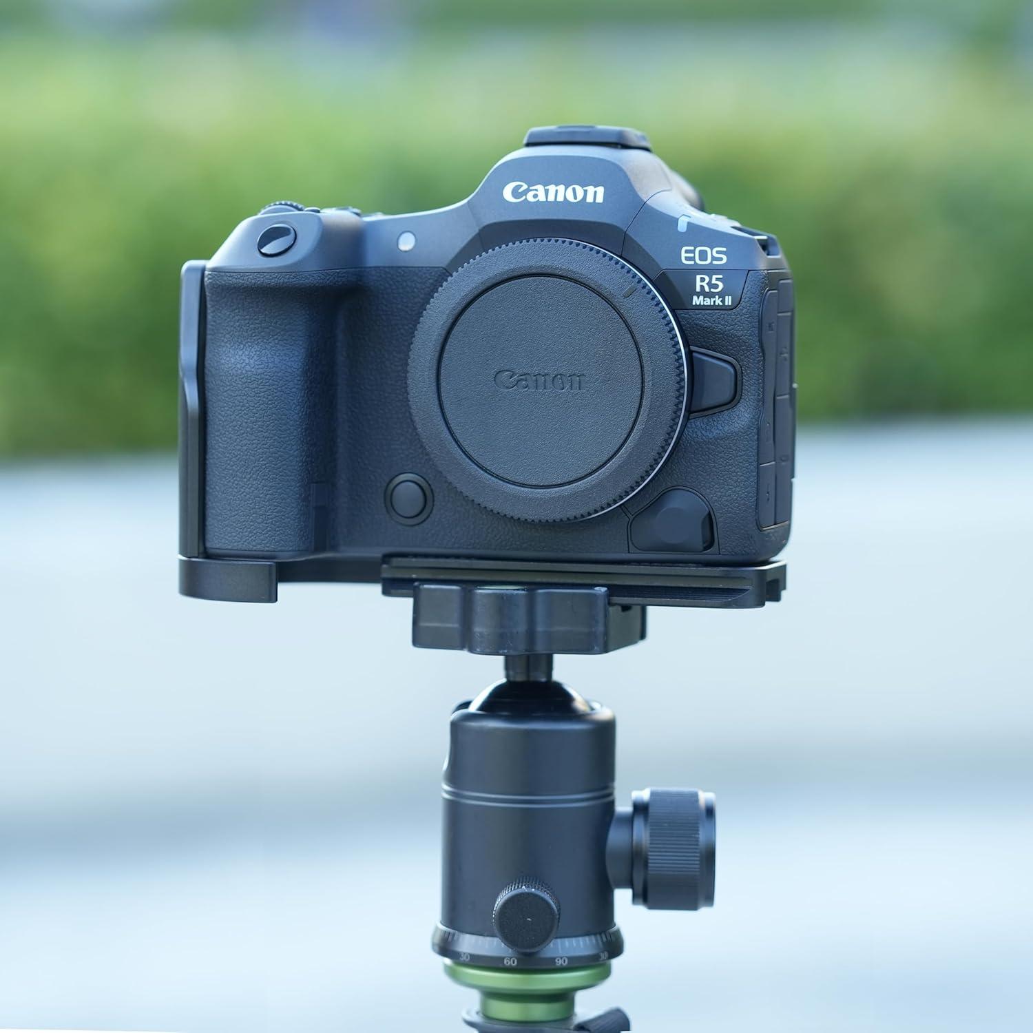 Soporte L-Shape FocusFoto para Canon EOS R5 Mark II - Aluminio