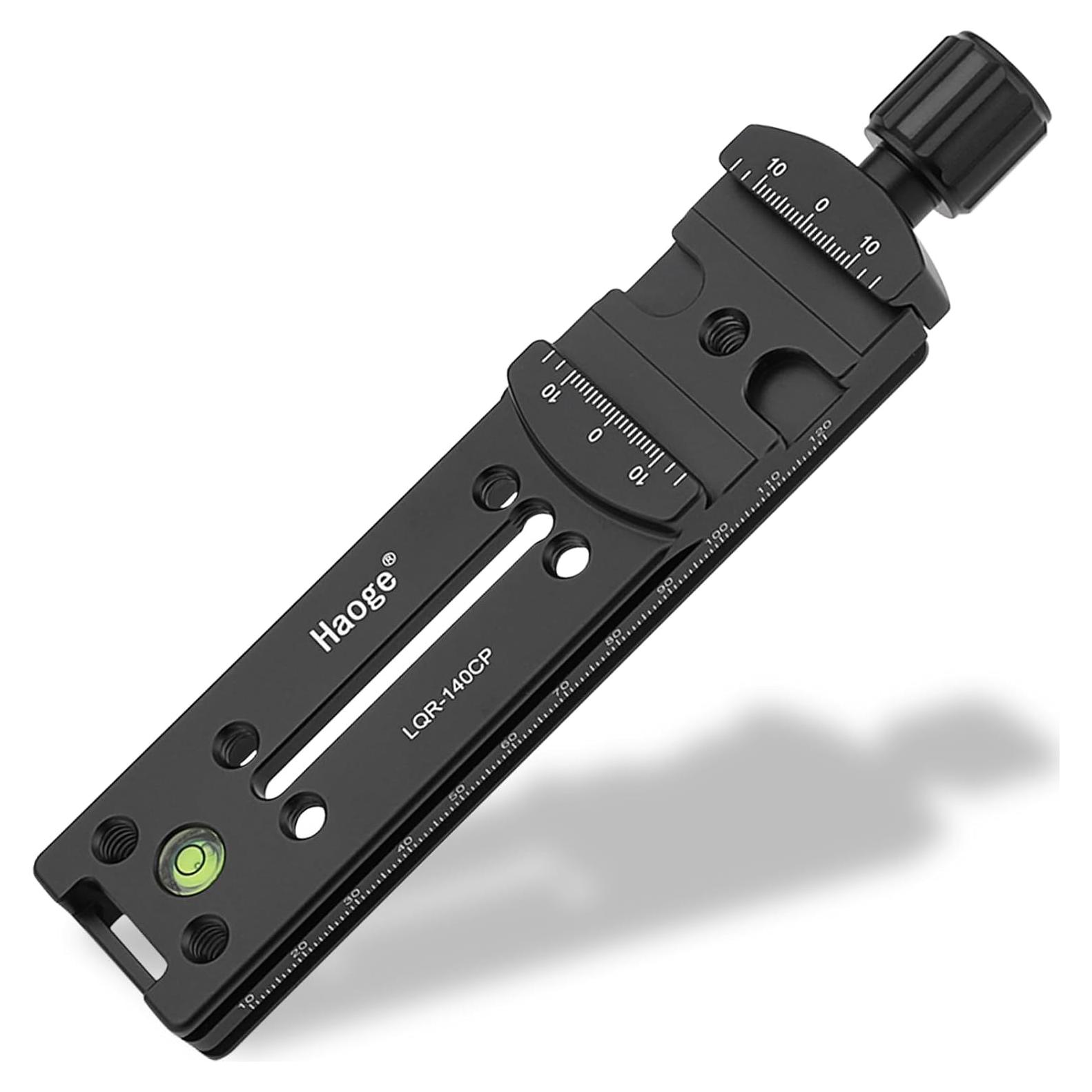 Riel Nodal Doble Cola de Milano Haoge LQR-140CP para Fotografía