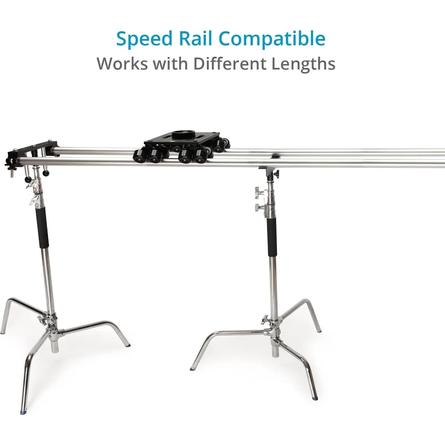 Dolly de Cámara PROAIM Polaris 200kg con Adaptadores y Rieles