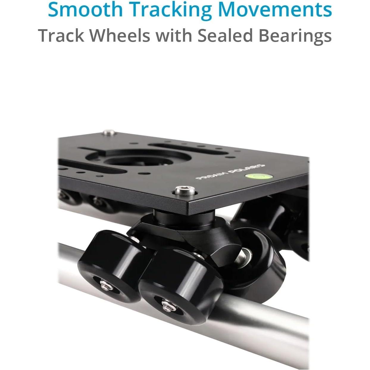 Dolly de Cámara PROAIM Polaris 200kg con Adaptadores y Rieles