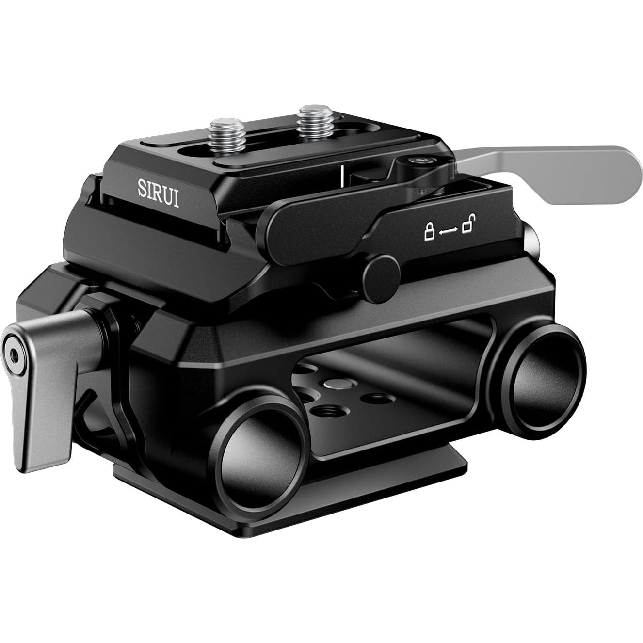 Sistema de Soporte de Riel 15mm SIRUI con Placa ARCA y Varillas de Carbono 30cm