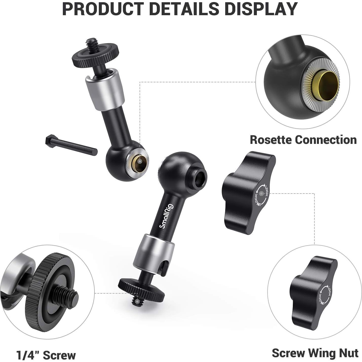 Brazo Mágico Articulado SmallRig 14 cm con Tornillo 1/4"