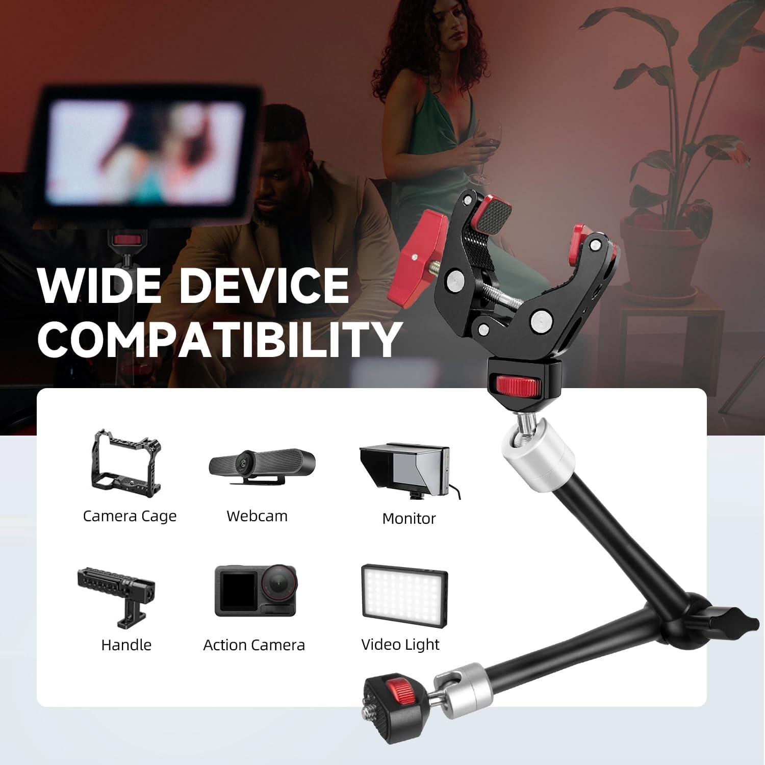 Brazo Mágico HEMMOTOP MS02 28 cm Carga 2.5 kg Ajustable