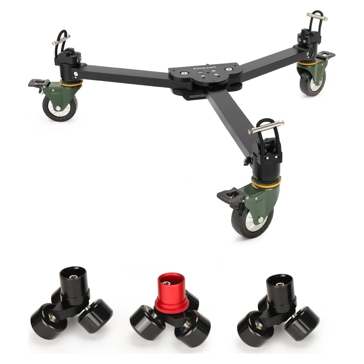 Dolly de Estudio Proaim para Trípodes - Construcción Robusta