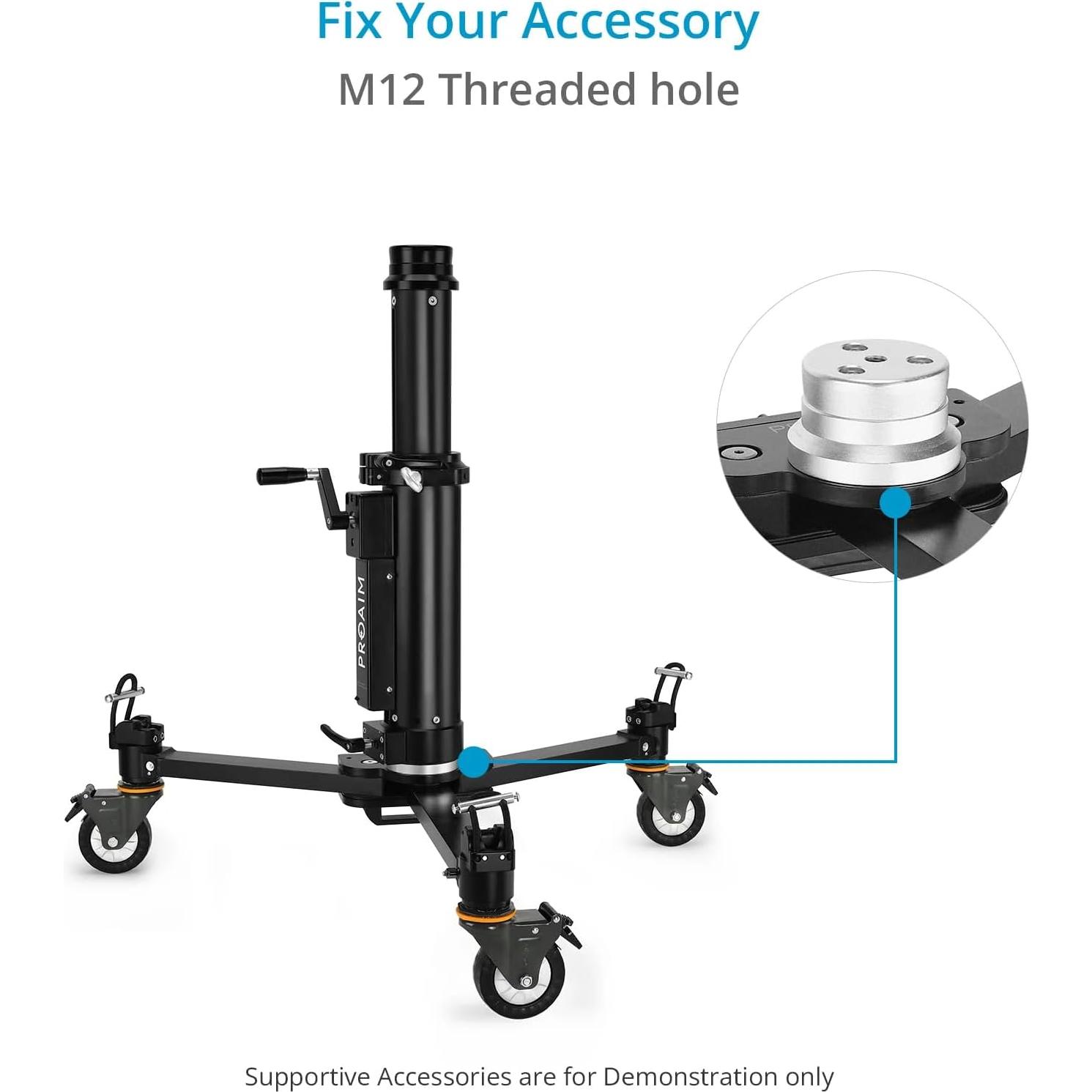 Adaptador de Montaje Proaim Euro/Elemac Base 200kg Aluminio CNC