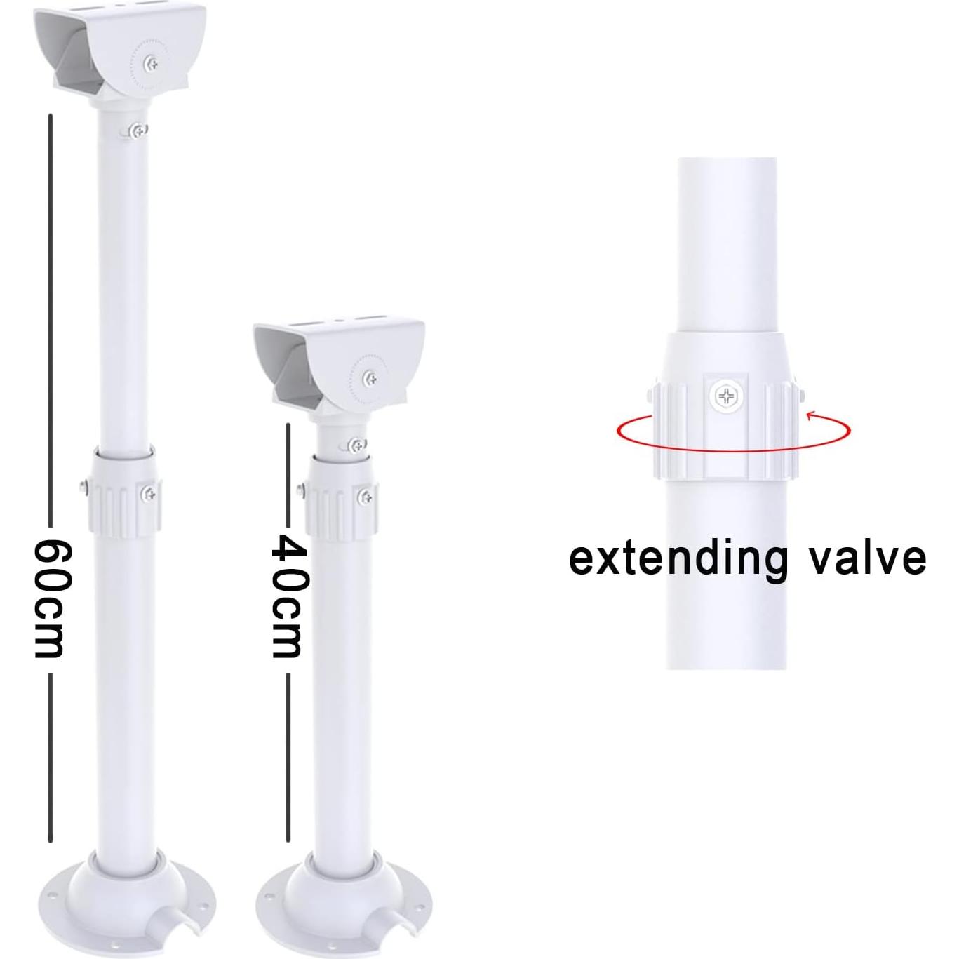 Soporte de Montaje Extensible WiTi para Cámaras de Seguridad 40-60 cm