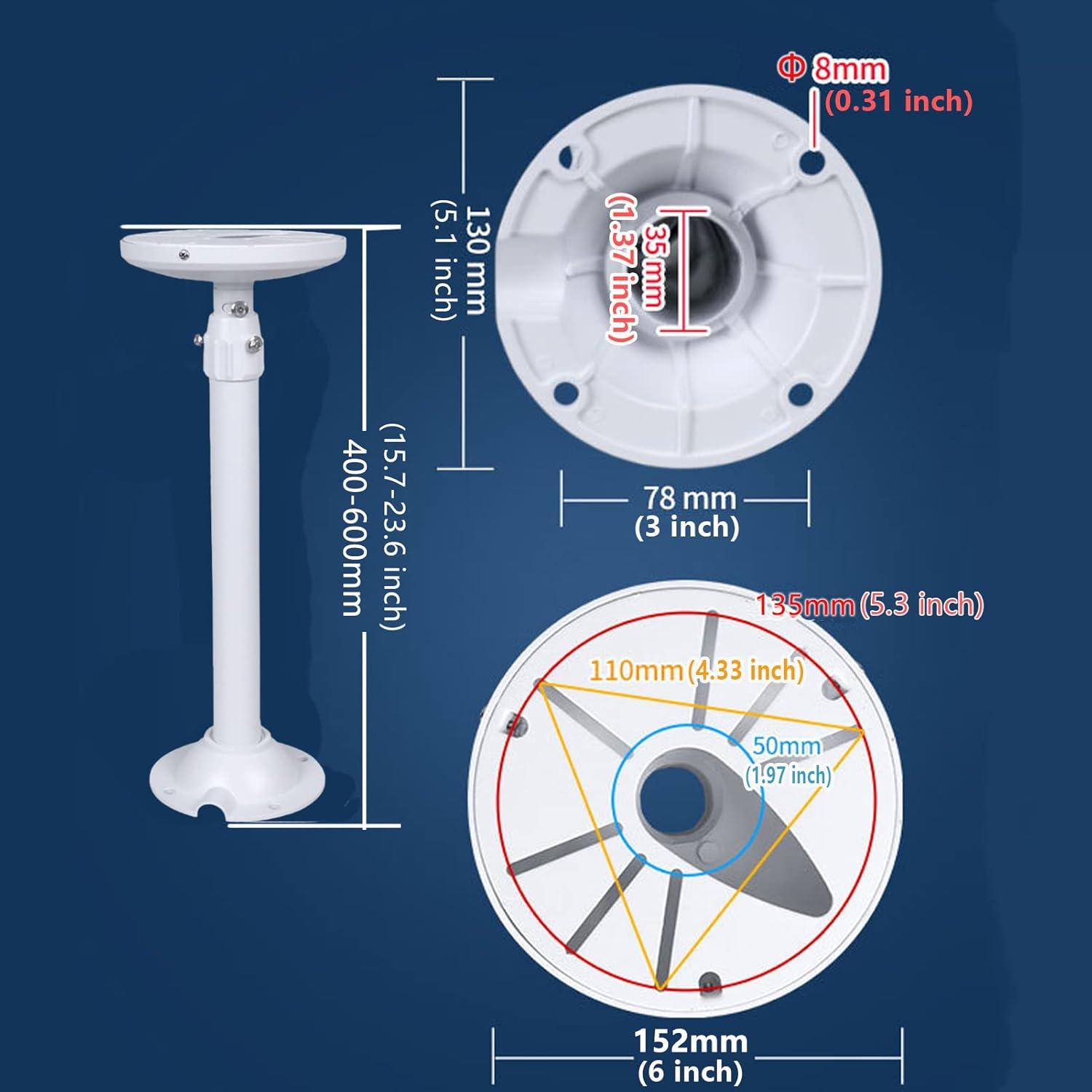 Soporte Extensible para Cámara de Vigilancia WiTi Metal 60cm