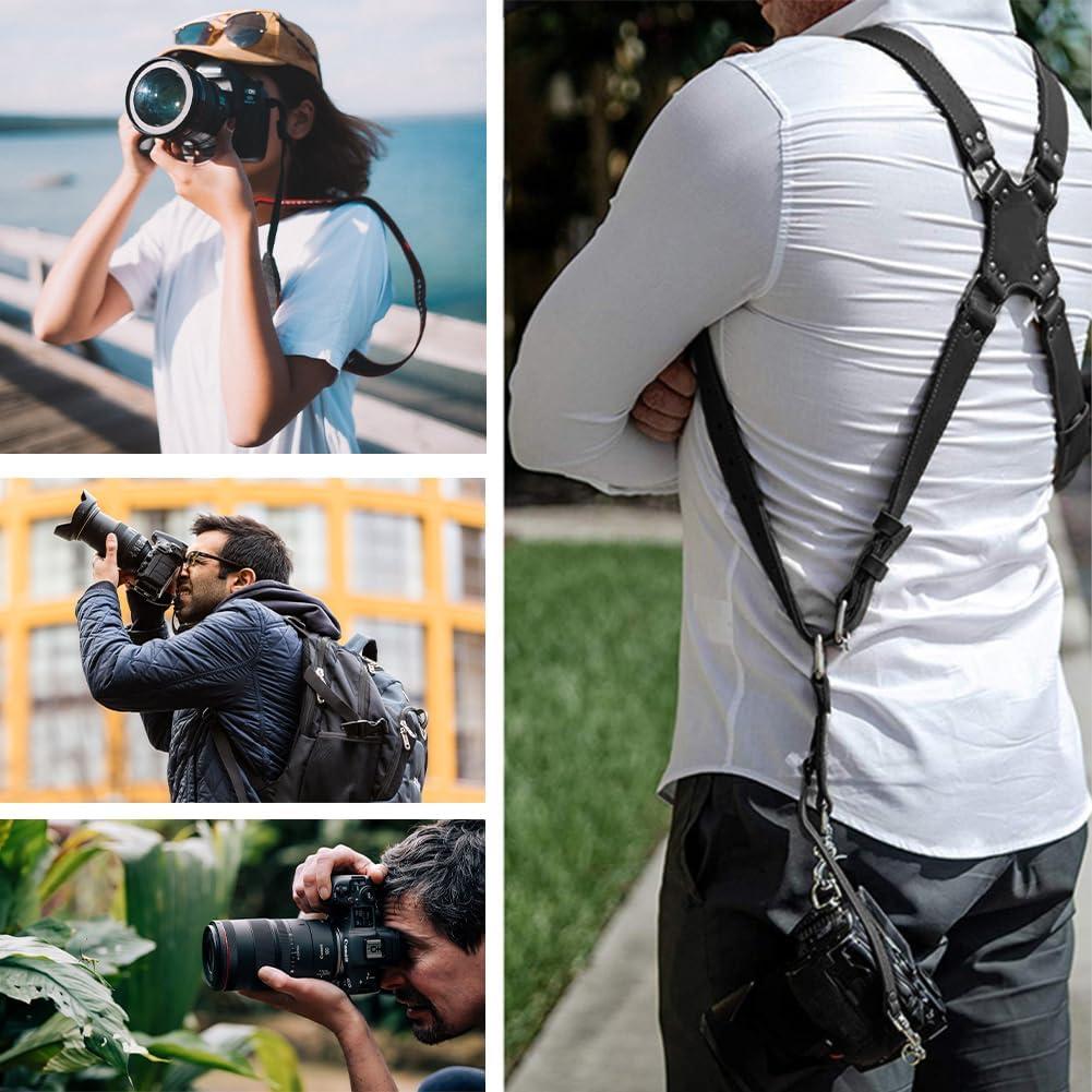 Arnés de Doble Cámara Leopacat con Correa Ajustable y Seguridad