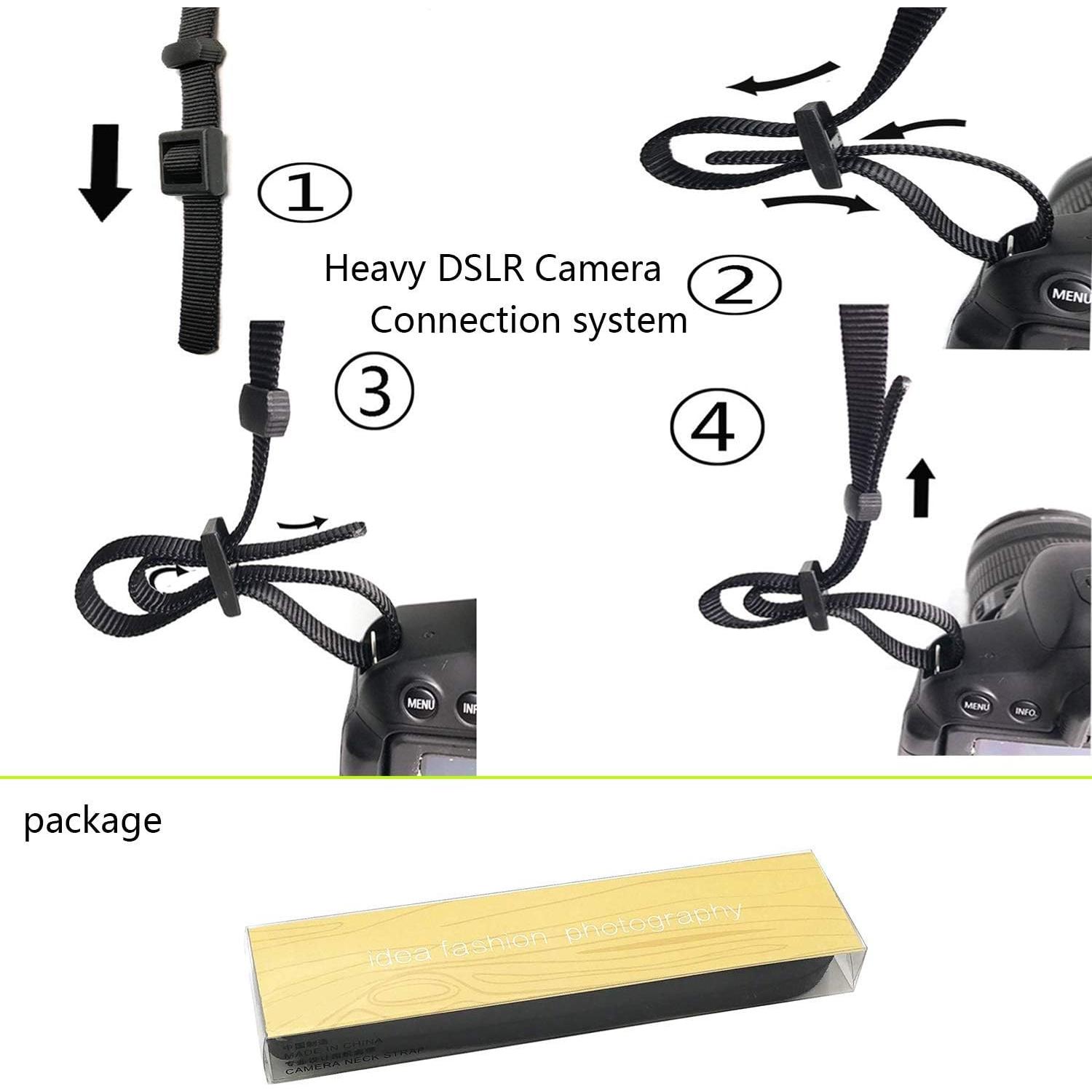 Correa de cámara ajustable Bohemia Vintage CHMETE 109cm