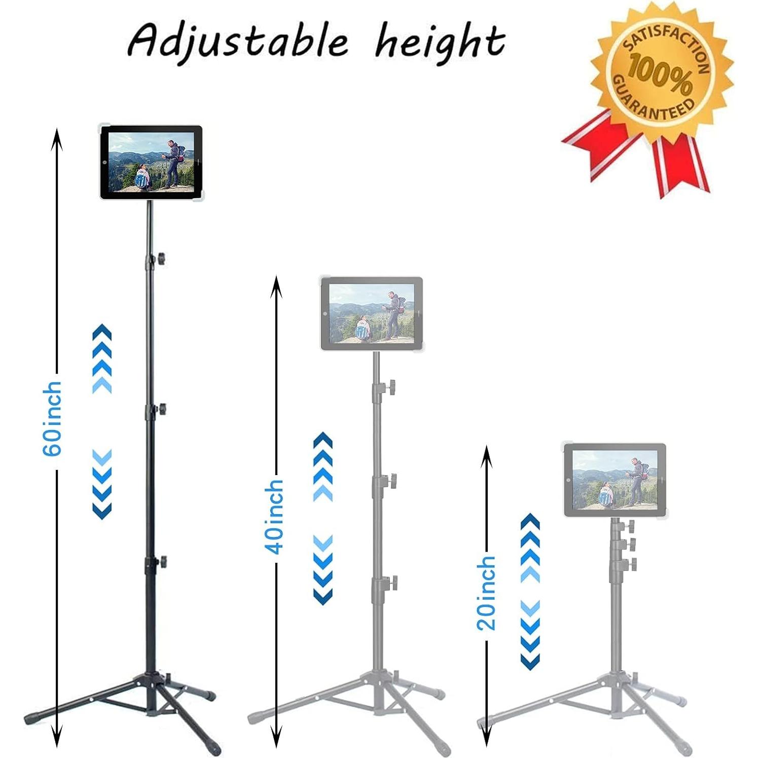 Soporte de trípode ajustable Raking para tablet 9.5-14.5"