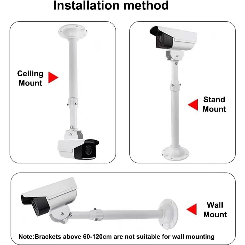 Soporte Telescópico Ajustable V-Fiabilidad para Cámara CCTV 30-60cm