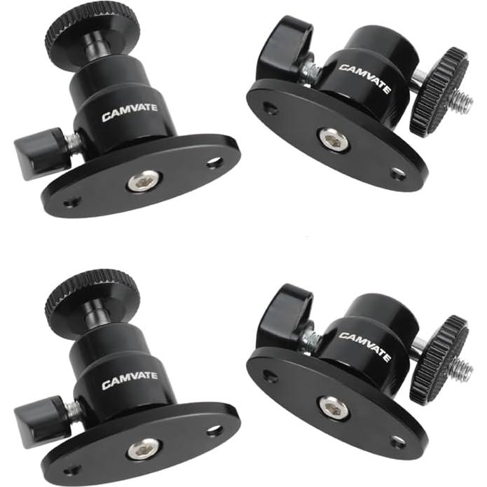 Cabezal Esférico Mini CAMVATE 1/4"-20 Ajustable 360°
