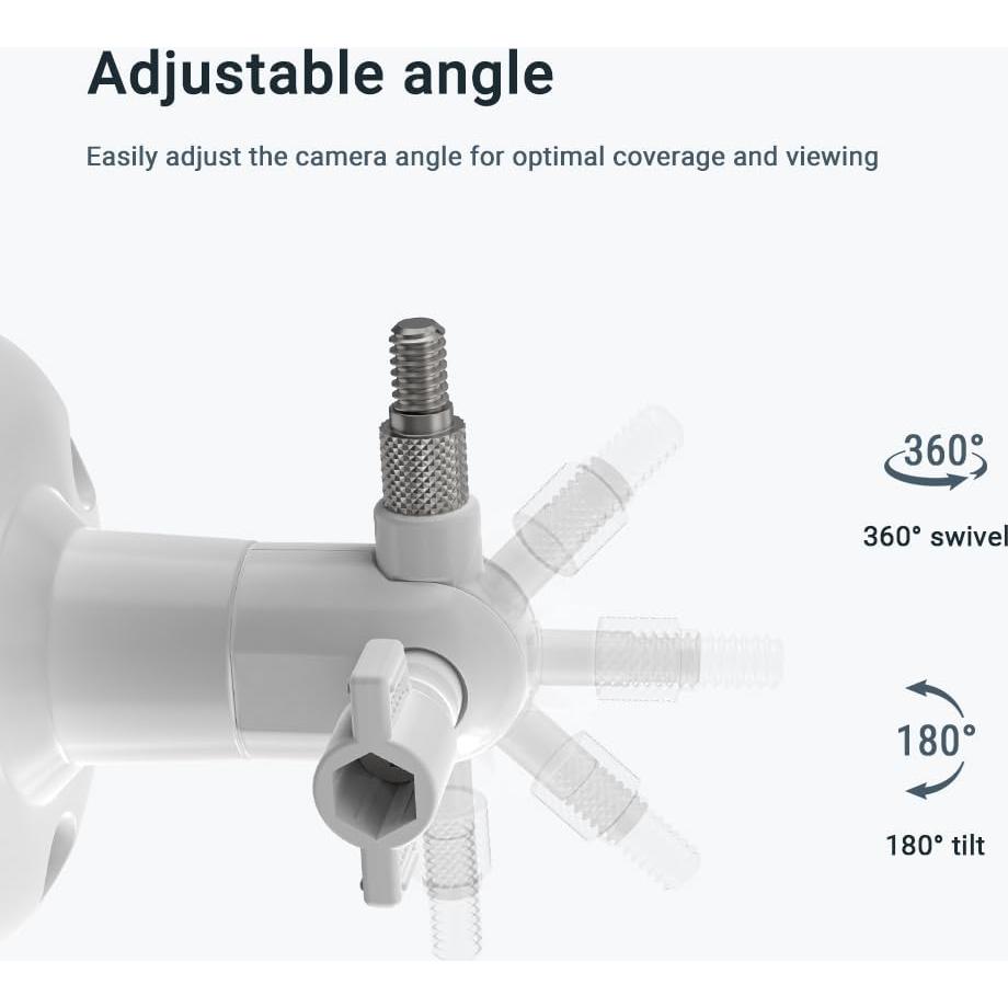 Soporte de Pared Ajustable 360° Holicfun para Cámaras de Seguridad