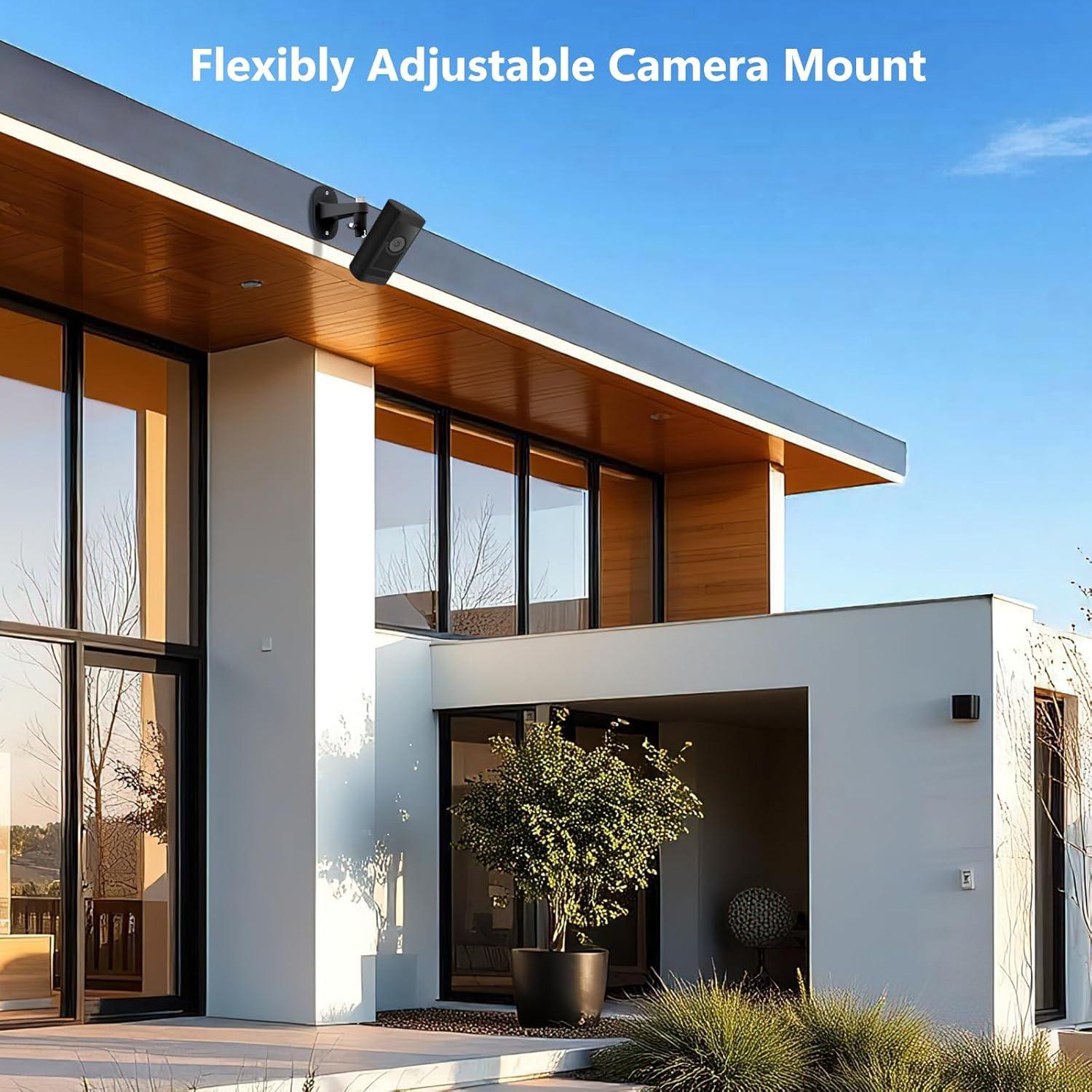 Soporte de Pared Ajustable para Ring Spotlight Cam y Stick Up Cam - Negro