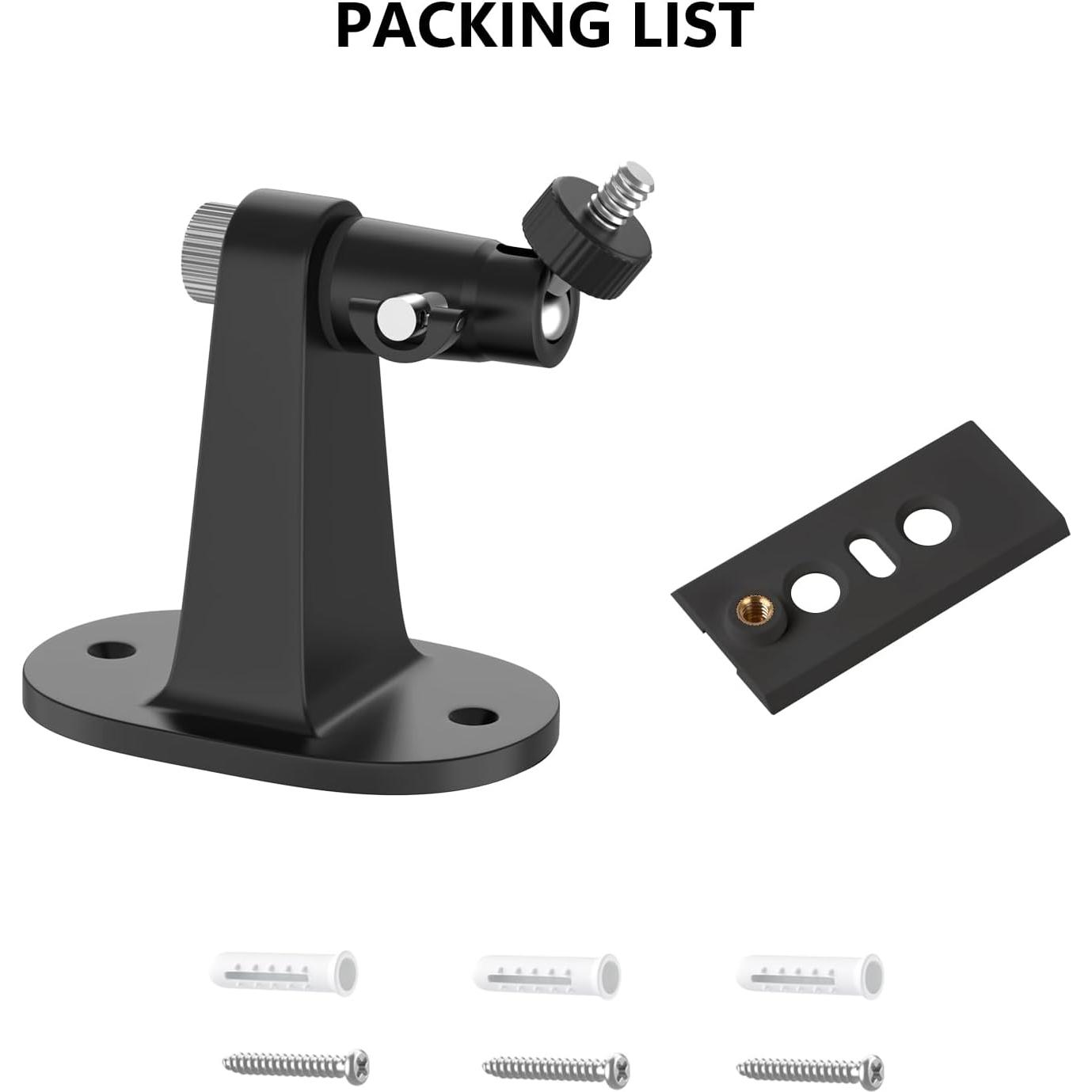 Soporte de Pared Ajustable para Ring Spotlight Cam y Stick Up Cam - Negro