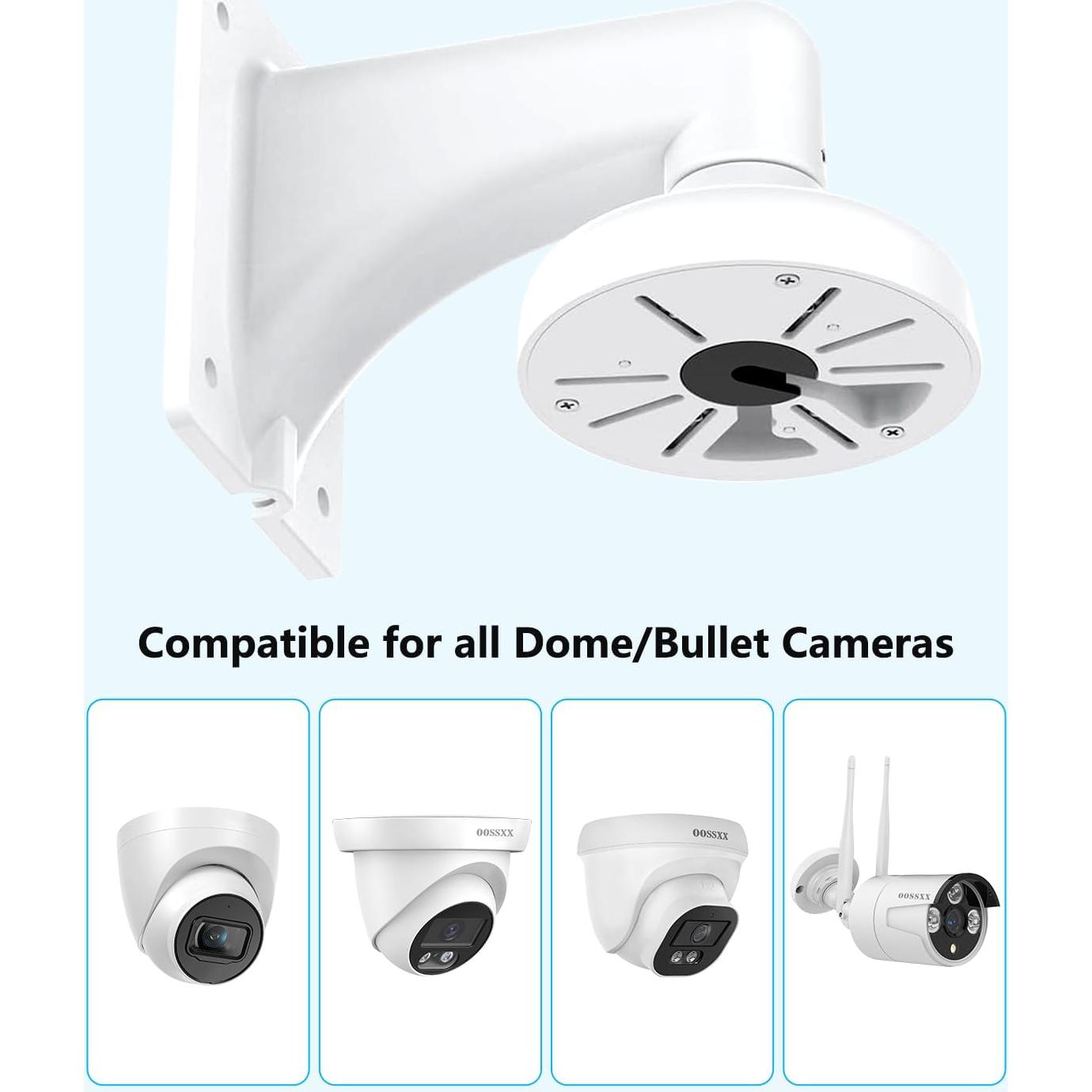 Soporte de cámara de seguridad OOSSXX universal para pared