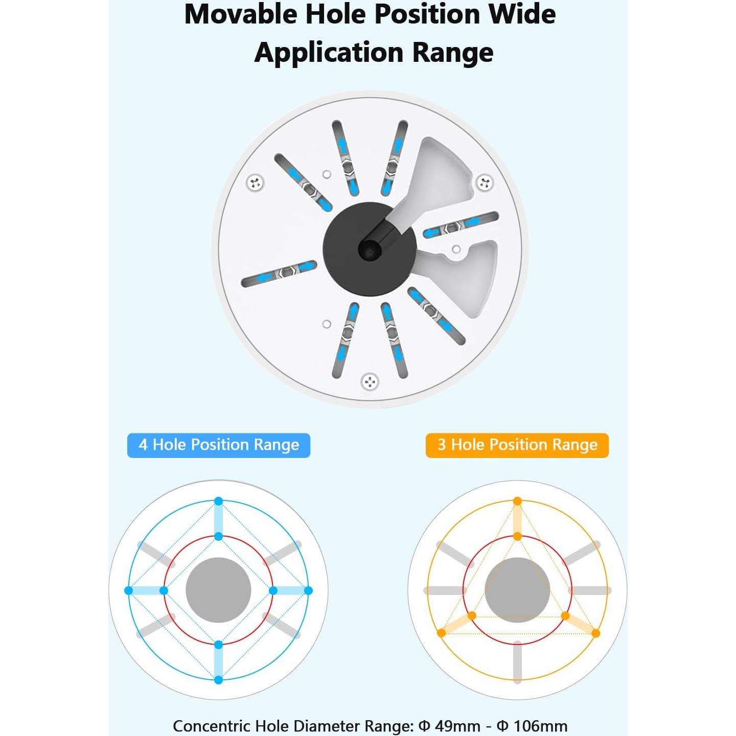 Soporte de cámara de seguridad OOSSXX universal para pared