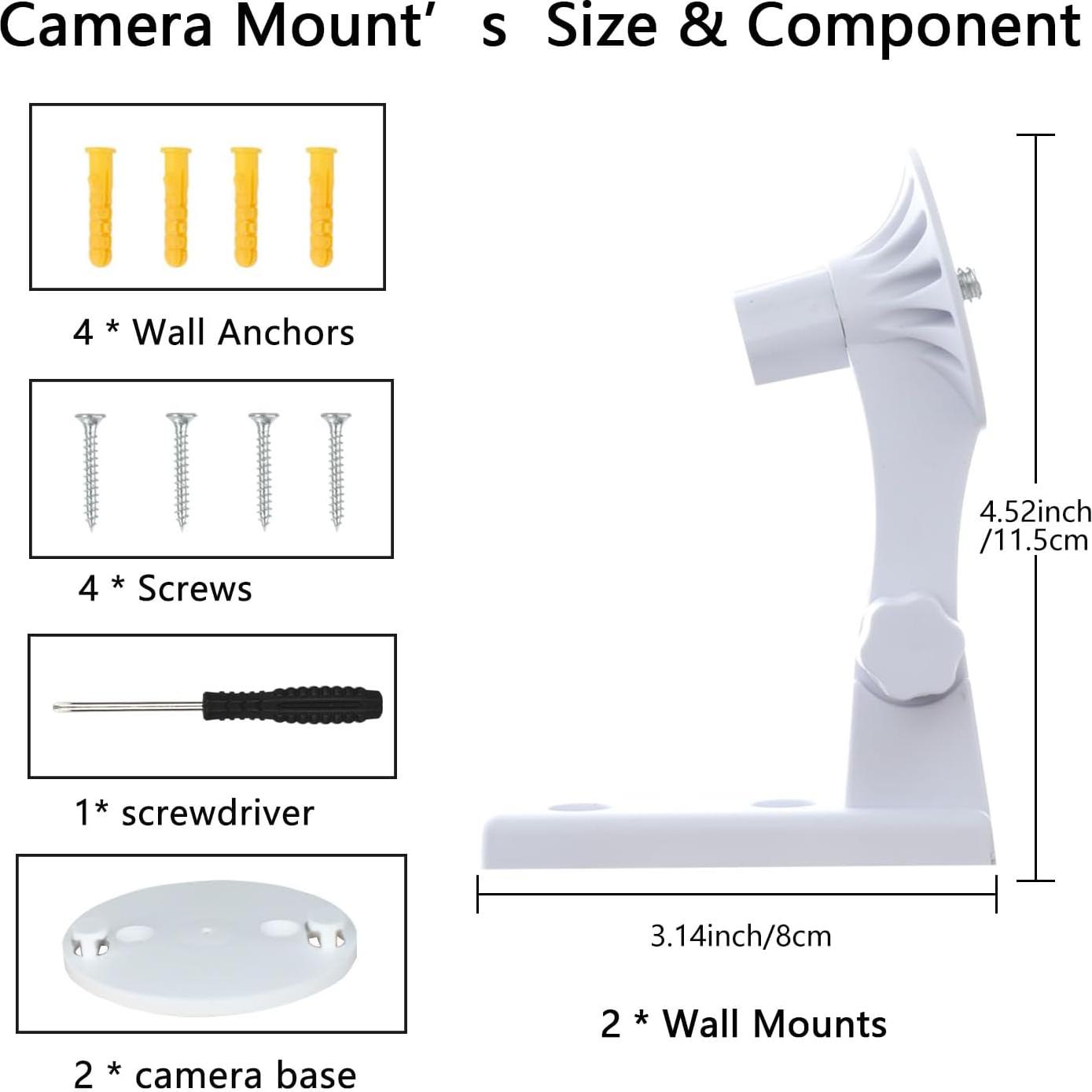 Soporte de Pared para Cámara eufy E30/C220/C210 Ajustable