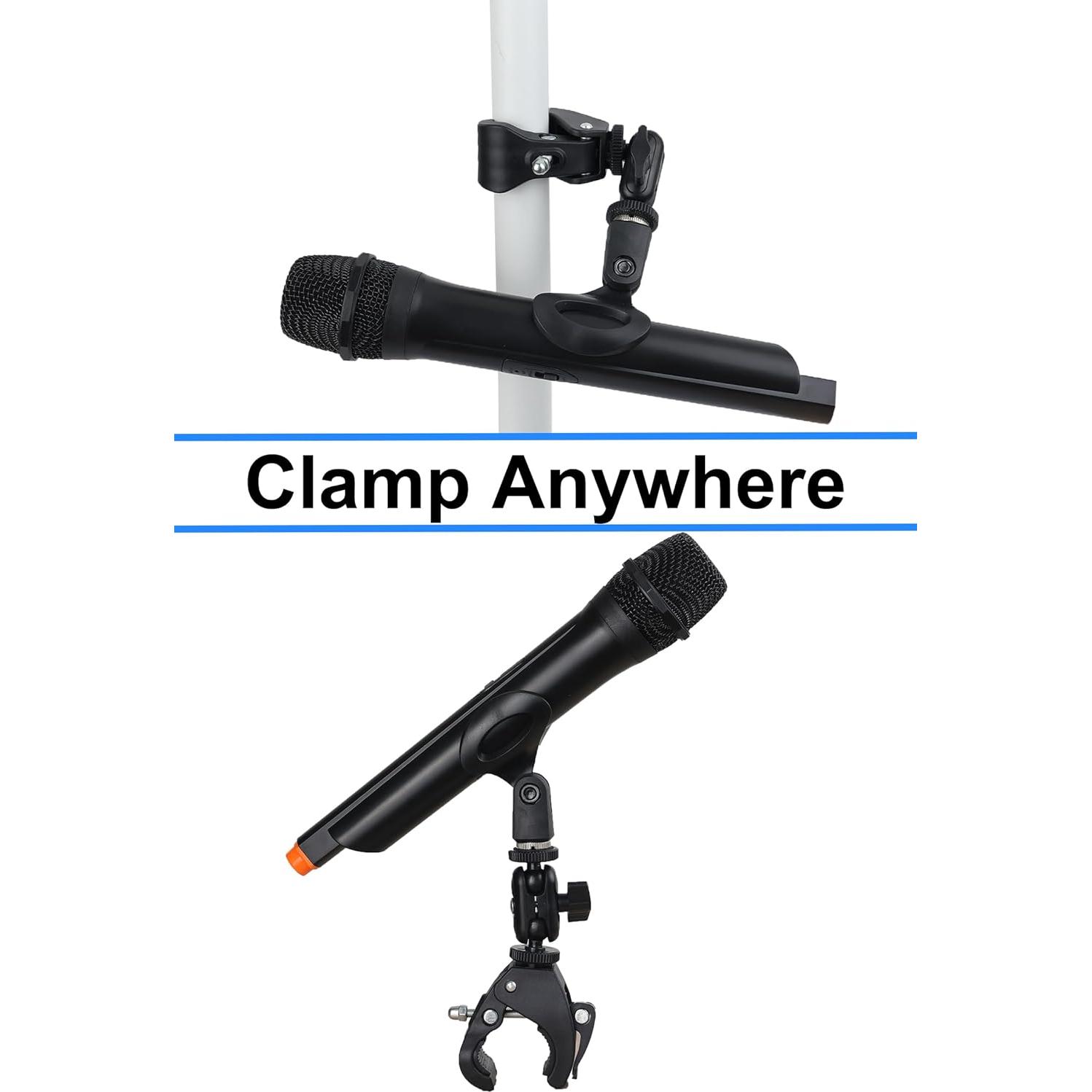 Soporte de micrófono Mic Crab Clamp con ajuste 1/4" a 5/8"