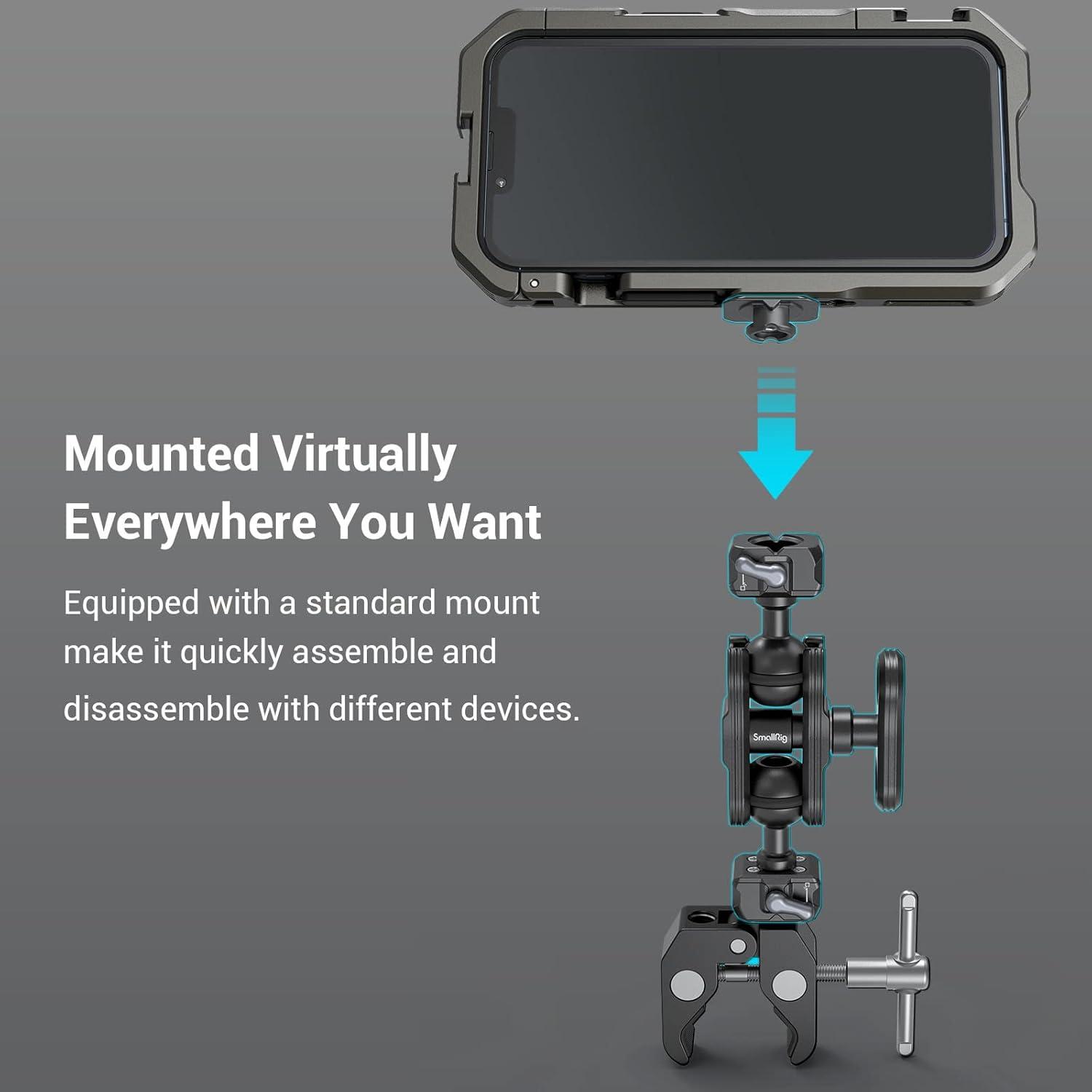 Brazo Mágico SmallRig 3515 con Cabezal Esférico 360° - 5kg