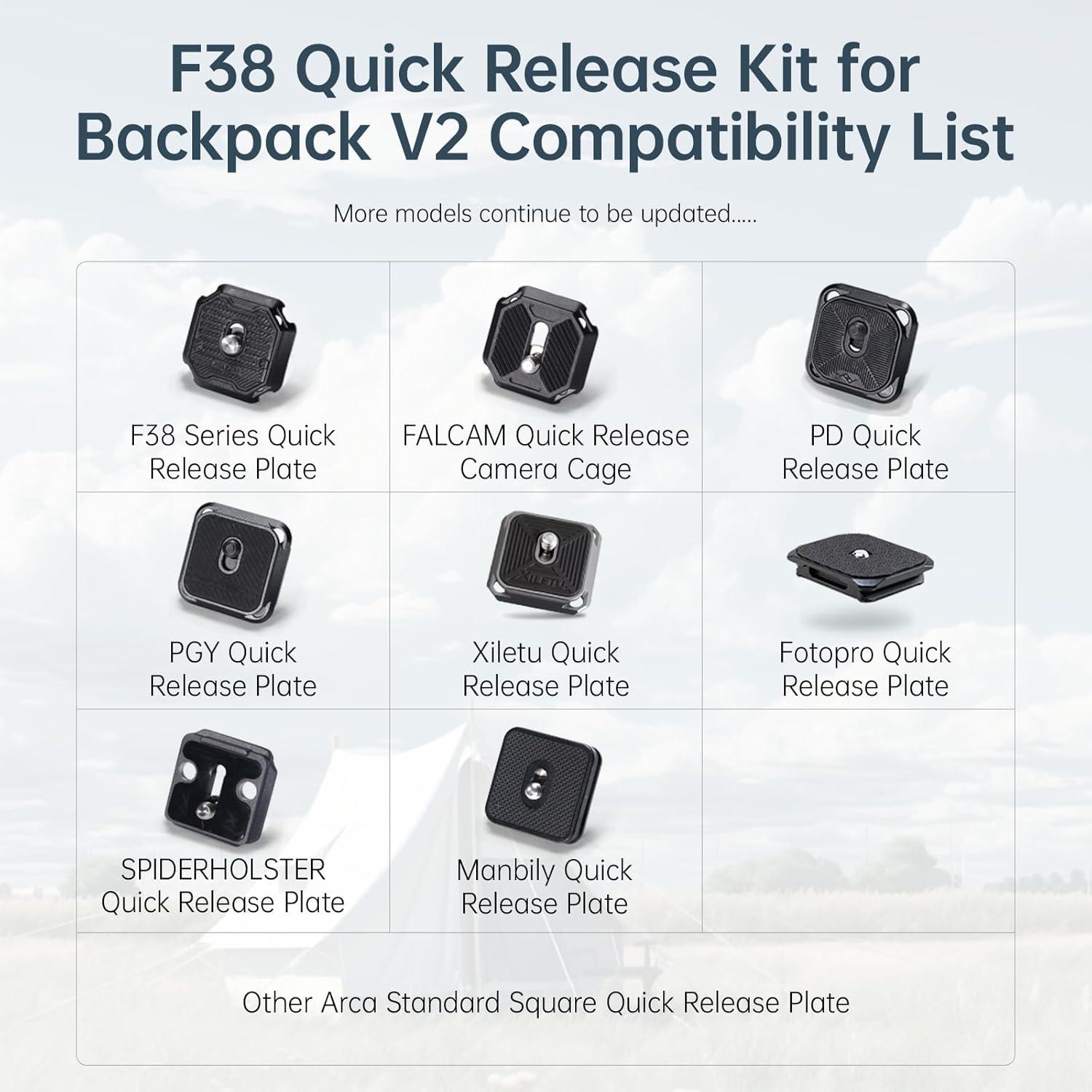 Sistema de liberación rápida ULANZI F38 para cámara y mochila