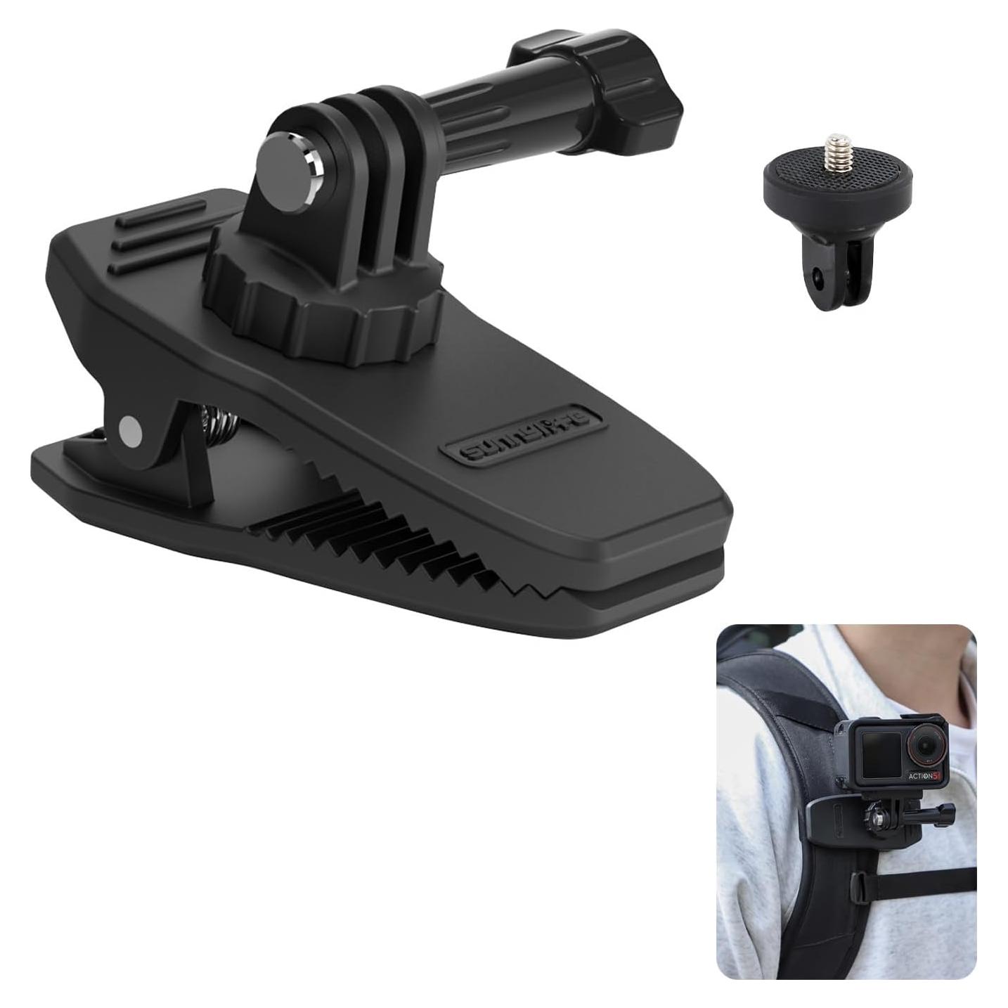 Soporte Clip para Mochila Sinyutia con Imán 360° para Cámaras