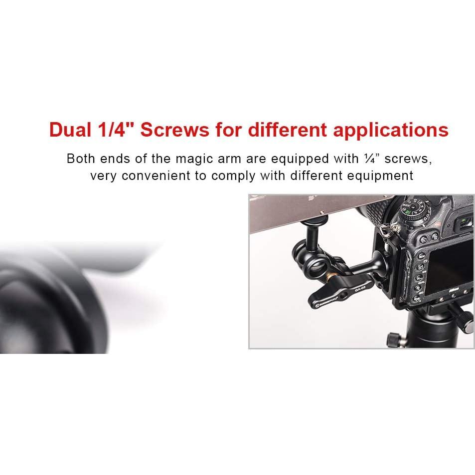 Brazo Mágico Sunwayfoto GA-03 para Trípode 1/4" Aluminio