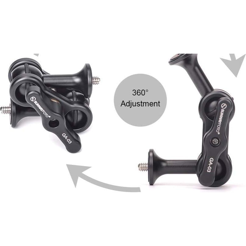 Brazo Mágico Sunwayfoto GA-03 para Trípode 1/4" Aluminio